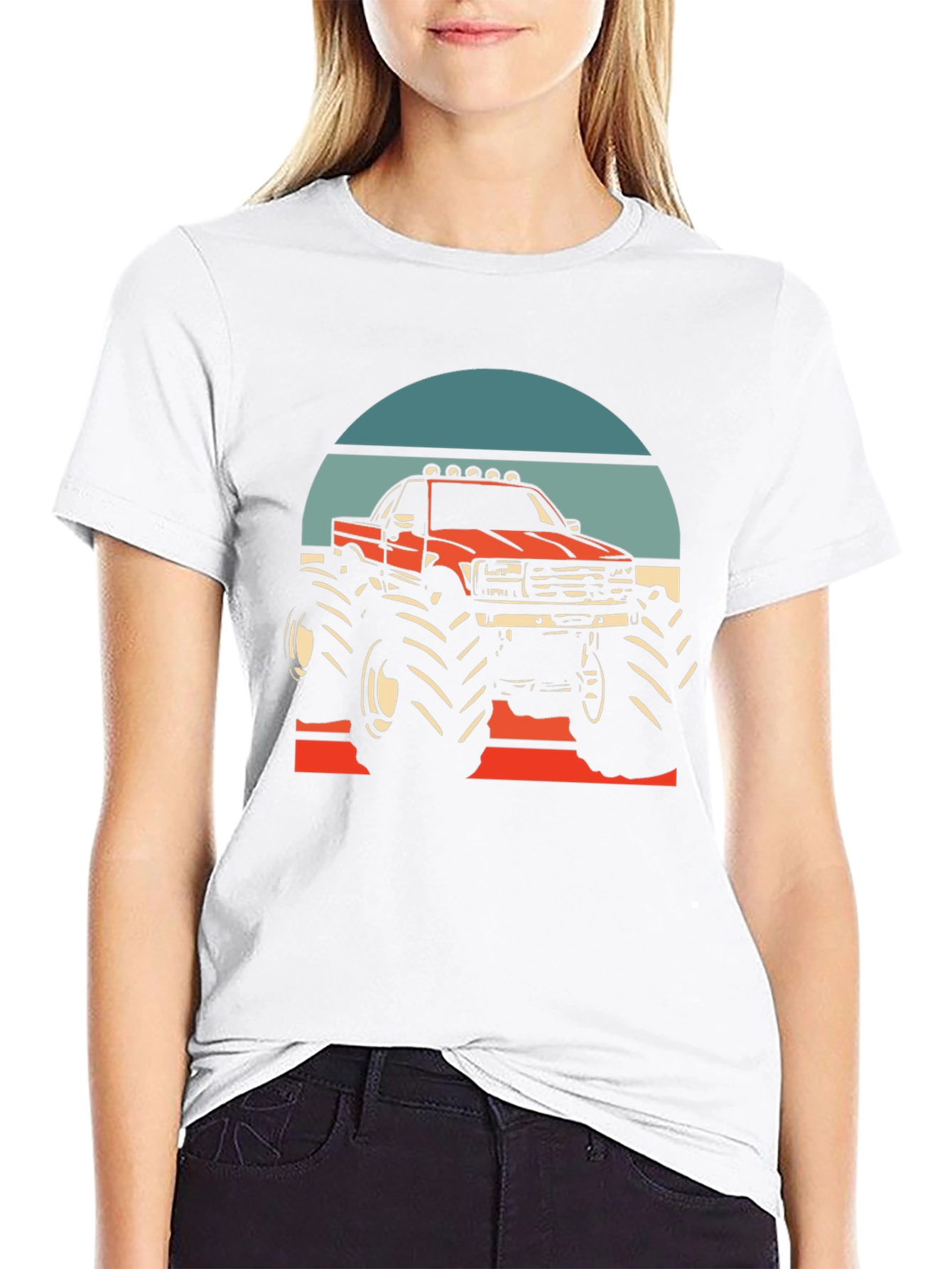 Monster Truck Graphic Tee - Retro Design