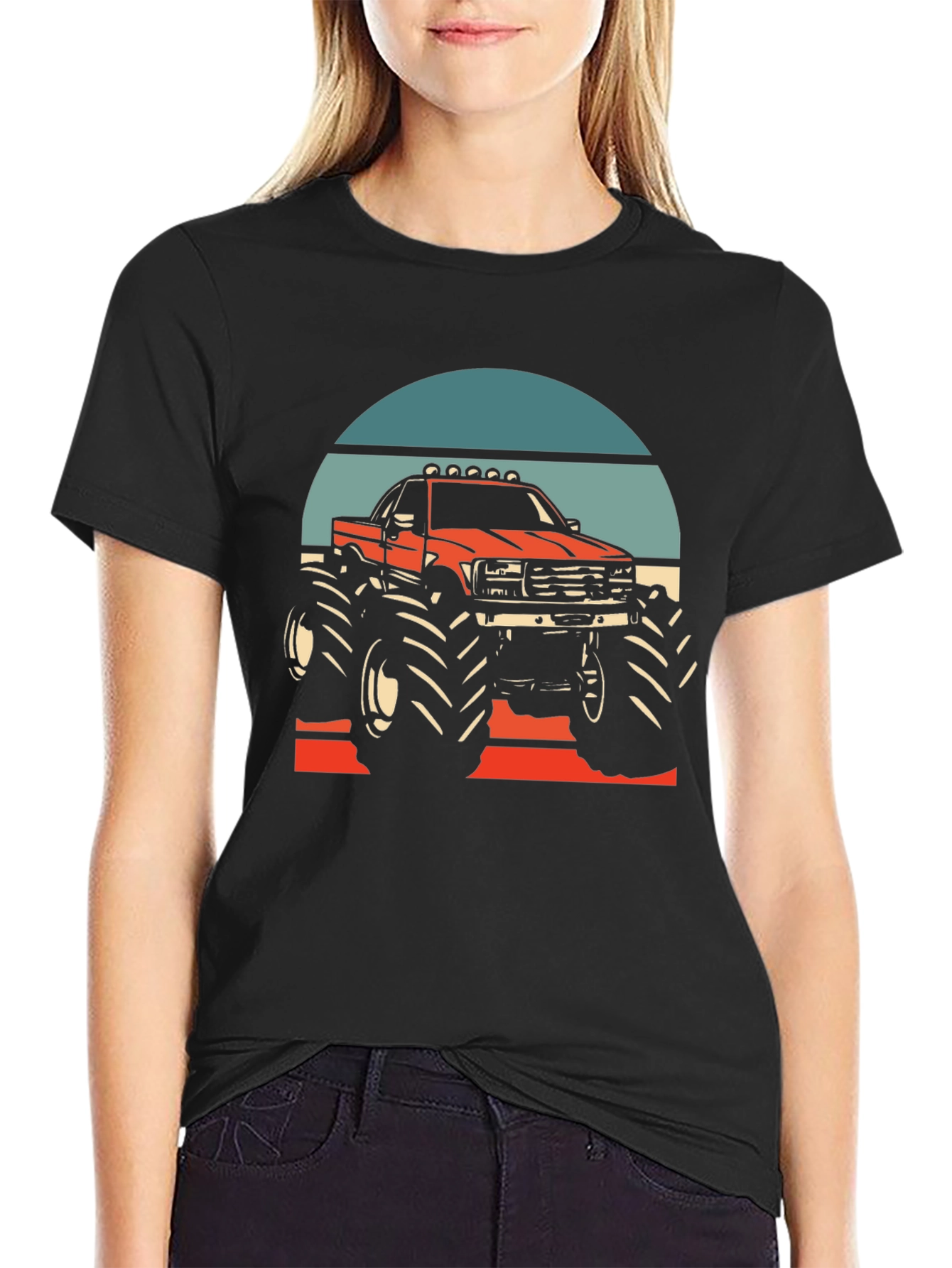 Monster Truck Graphic Tee - Retro Design