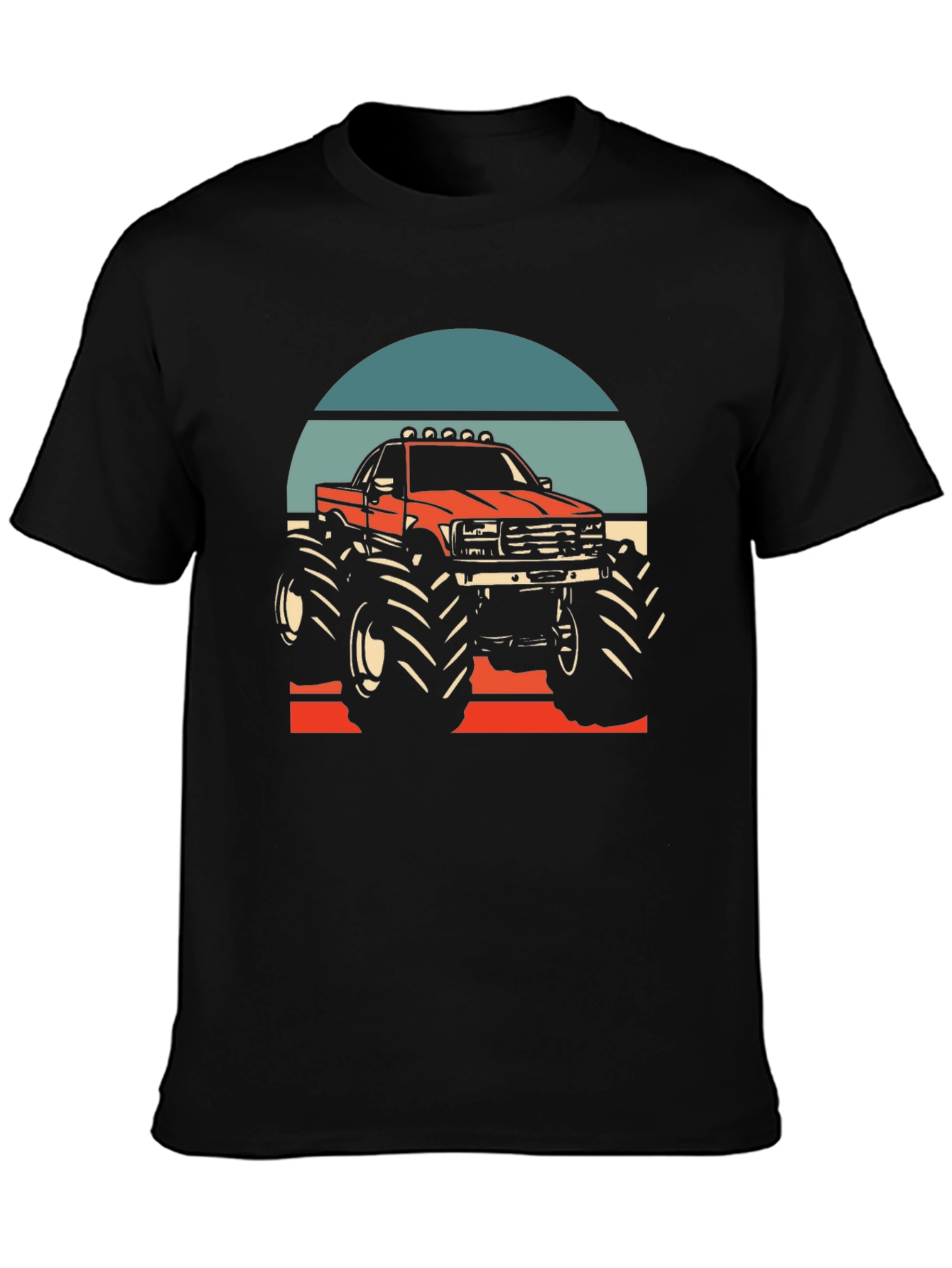 Monster Truck Graphic Tee - Retro Design