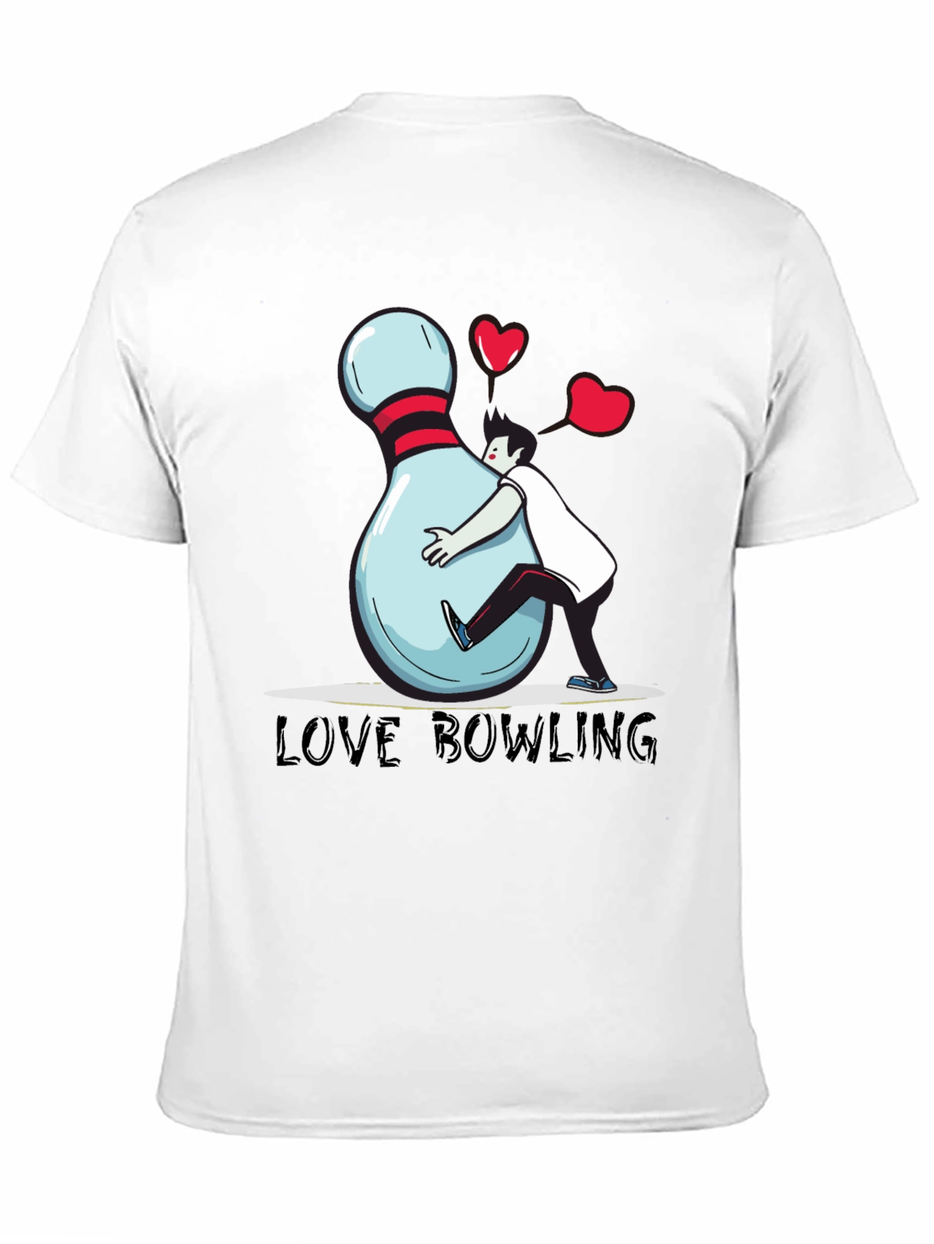 Love Bowling Graphic T-Shirt - Unisex Cotton Tee