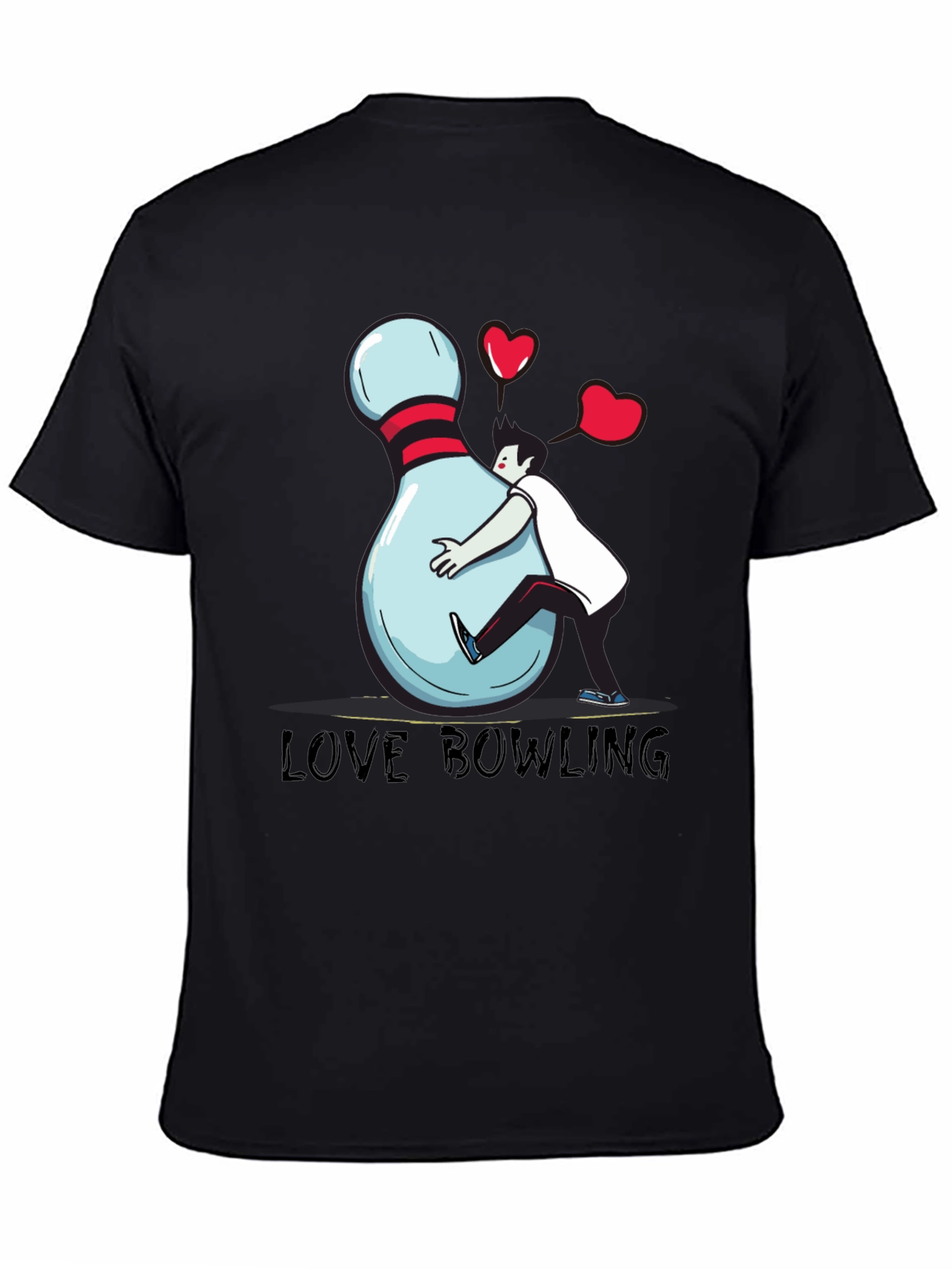 Love Bowling Graphic T-Shirt - Unisex Cotton Tee