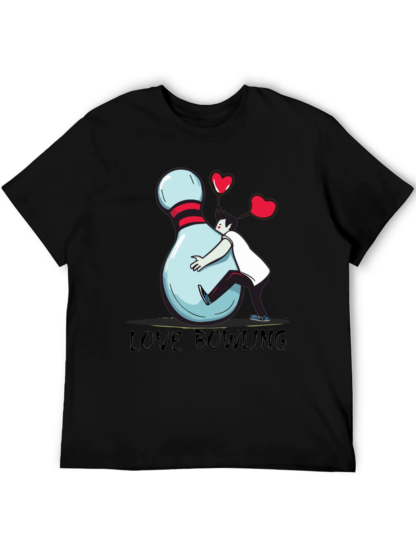 Love Bowling Graphic T-Shirt - Unisex Cotton Tee