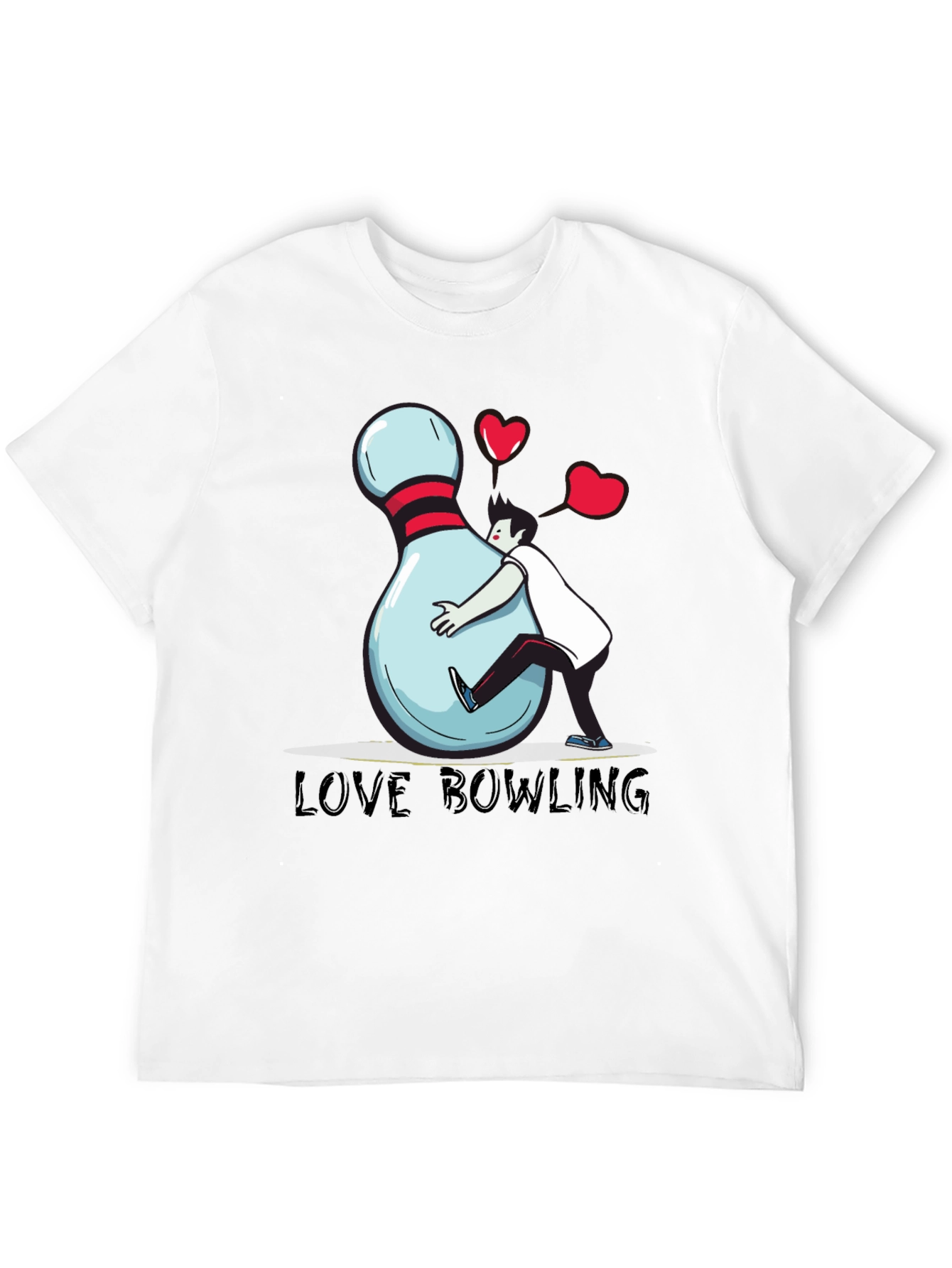 Love Bowling Graphic T-Shirt - Unisex Cotton Tee