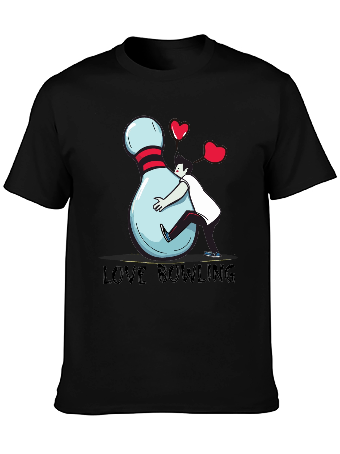Love Bowling Graphic T-Shirt - Unisex Cotton Tee
