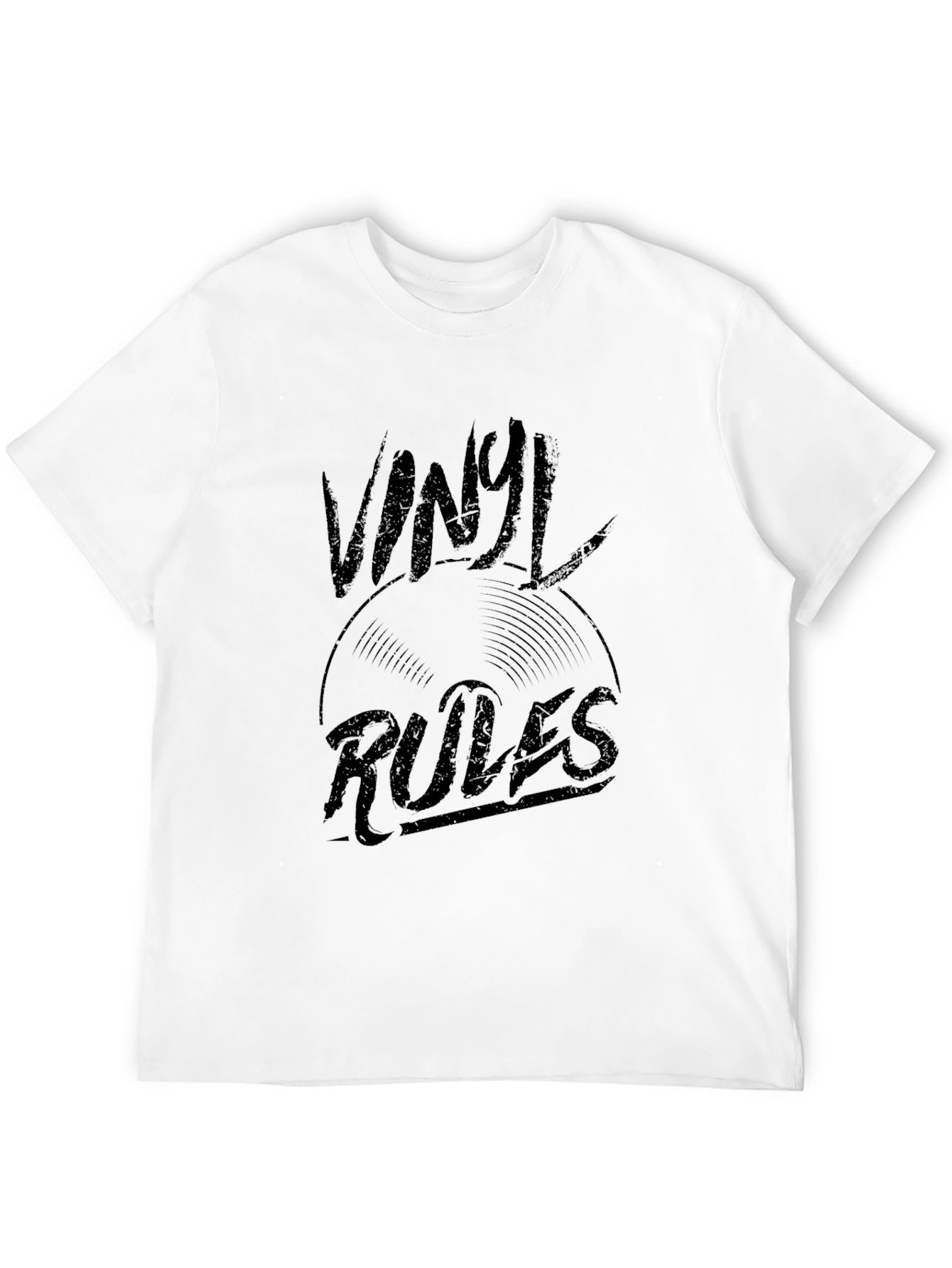 Vinyl Rules Graphic Tee - Music Lovers T-Shirt