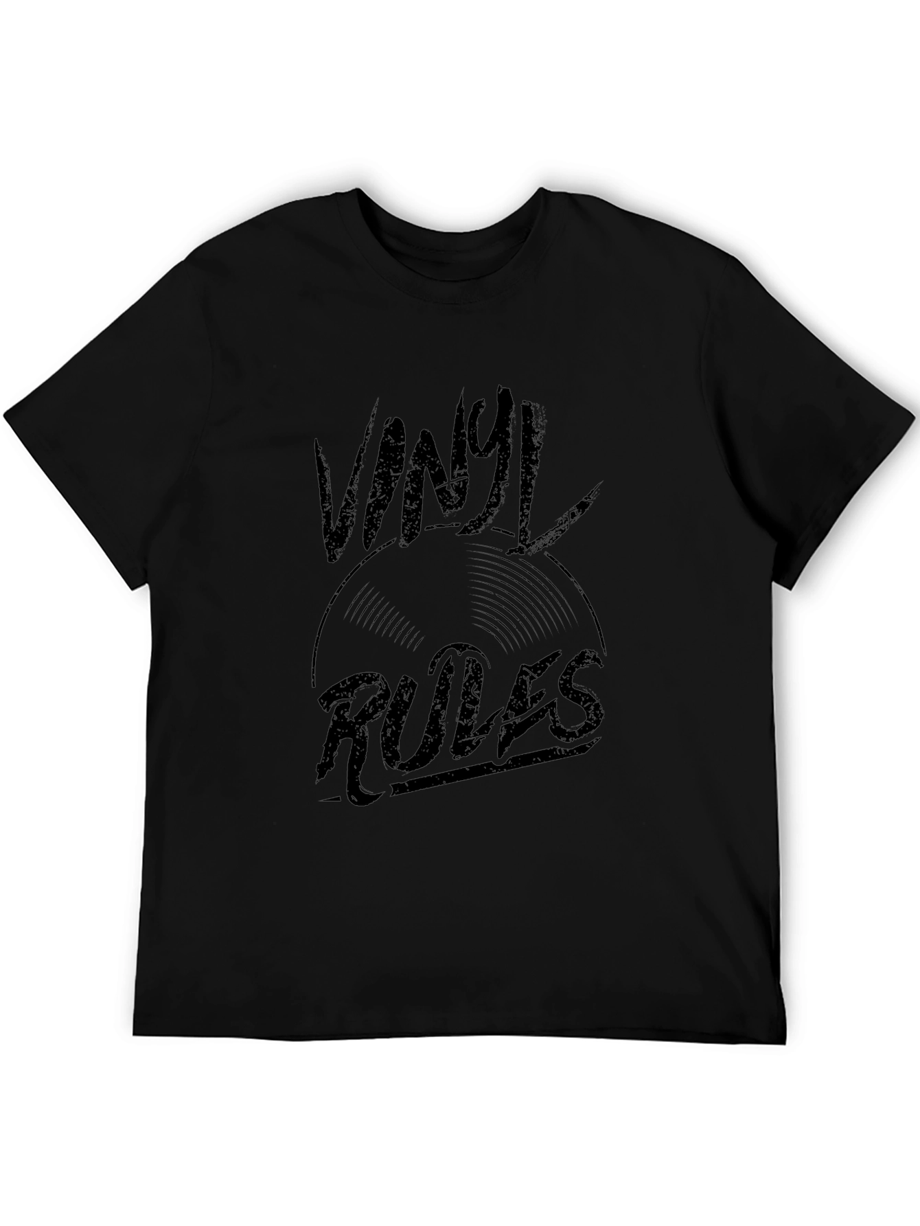 Vinyl Rules Graphic Tee - Music Lovers T-Shirt