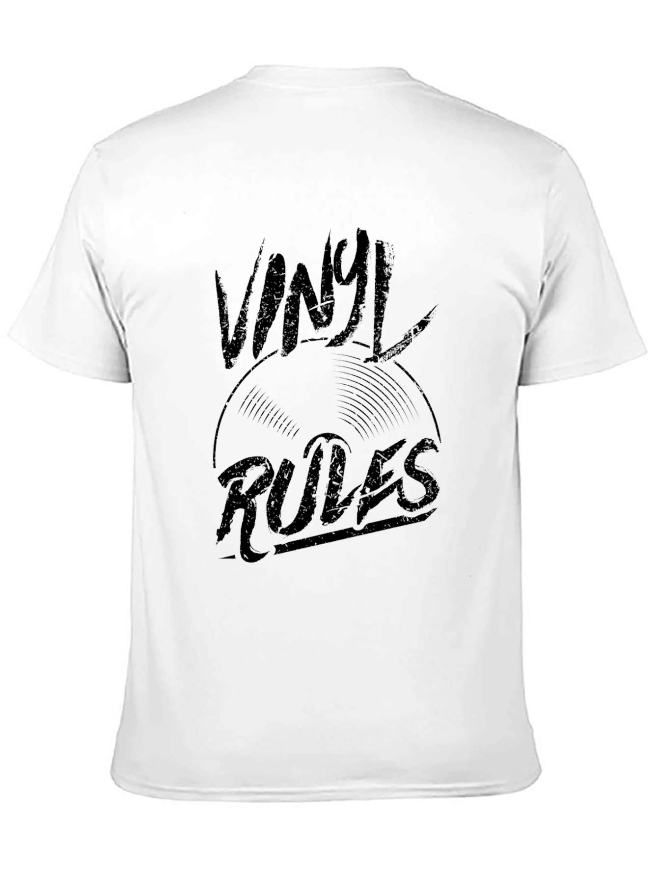 Vinyl Rules Graphic Tee - Music Lovers T-Shirt