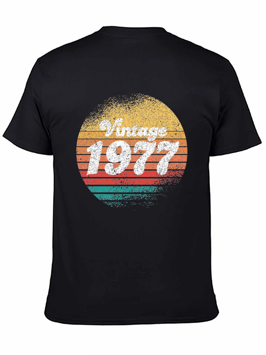 Vintage 1977 T-Shirt Retro Birthday Tee
