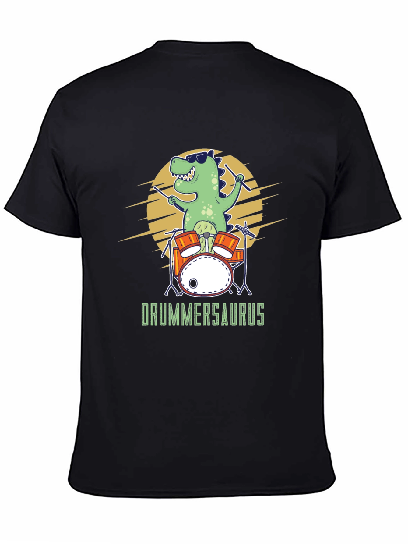 Drummersaurus T-Shirt - Funny Dinosaur Drummer Tee