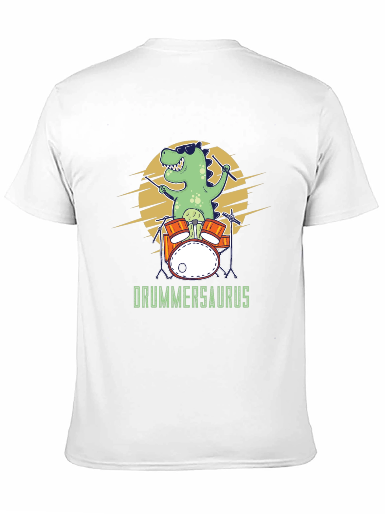 Drummersaurus T-Shirt - Funny Dinosaur Drummer Tee