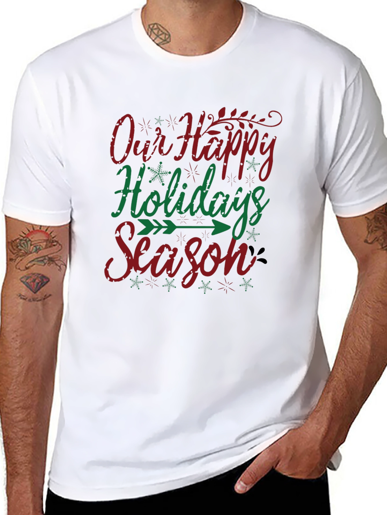 Happy Holidays Season T-Shirt Festive Holiday Apparel