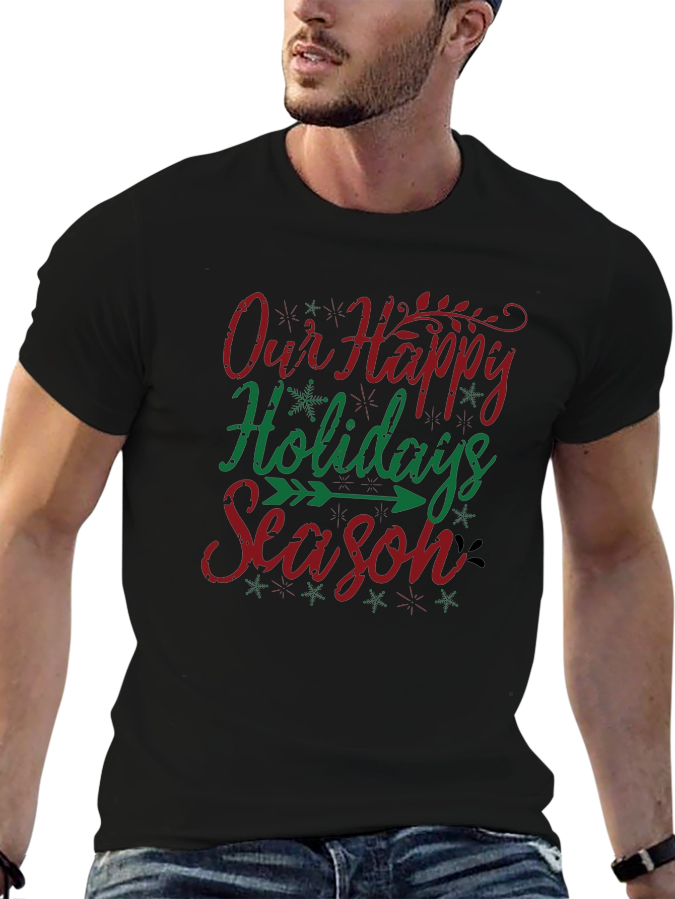 Happy Holidays Season T-Shirt Festive Holiday Apparel