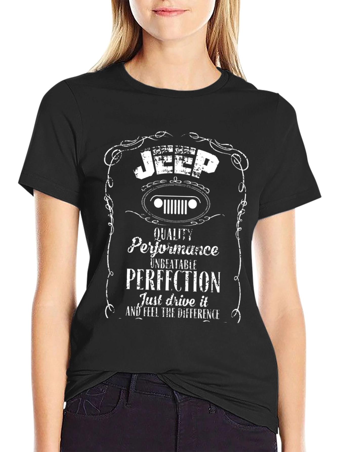 Jeep Quality Performance Perfection Black T-Shirt