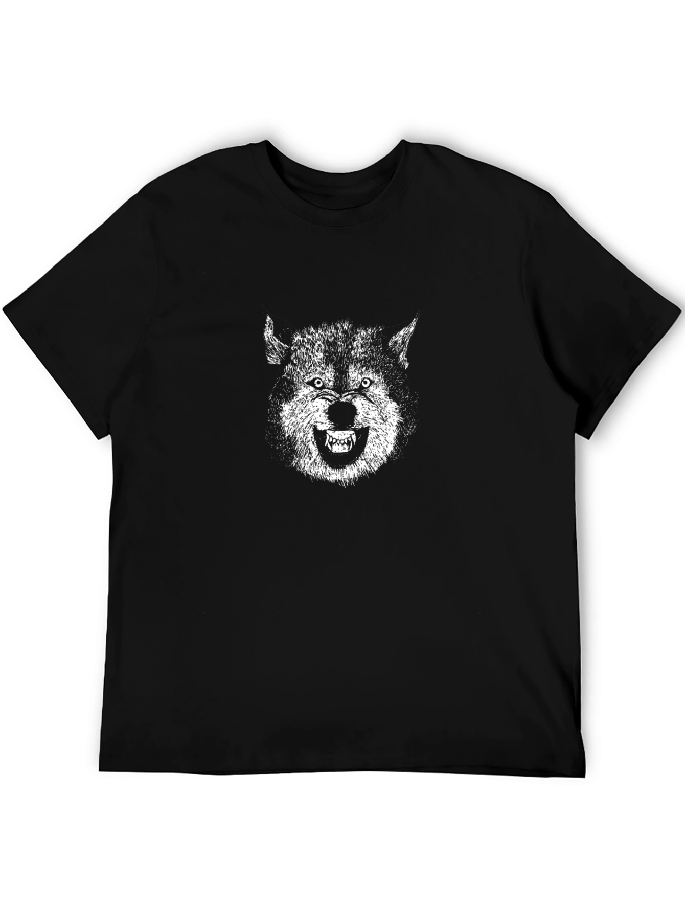 Black Wolf Graphic Tee - Unleash Your Wild Side