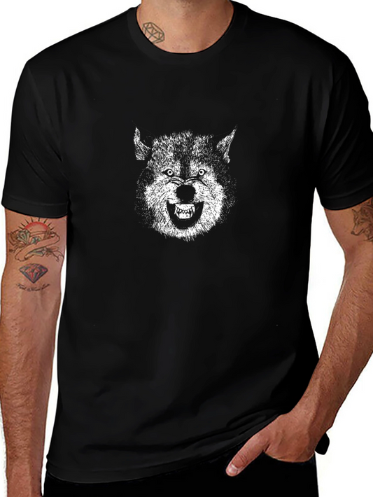 Black Wolf Graphic Tee - Unleash Your Wild Side