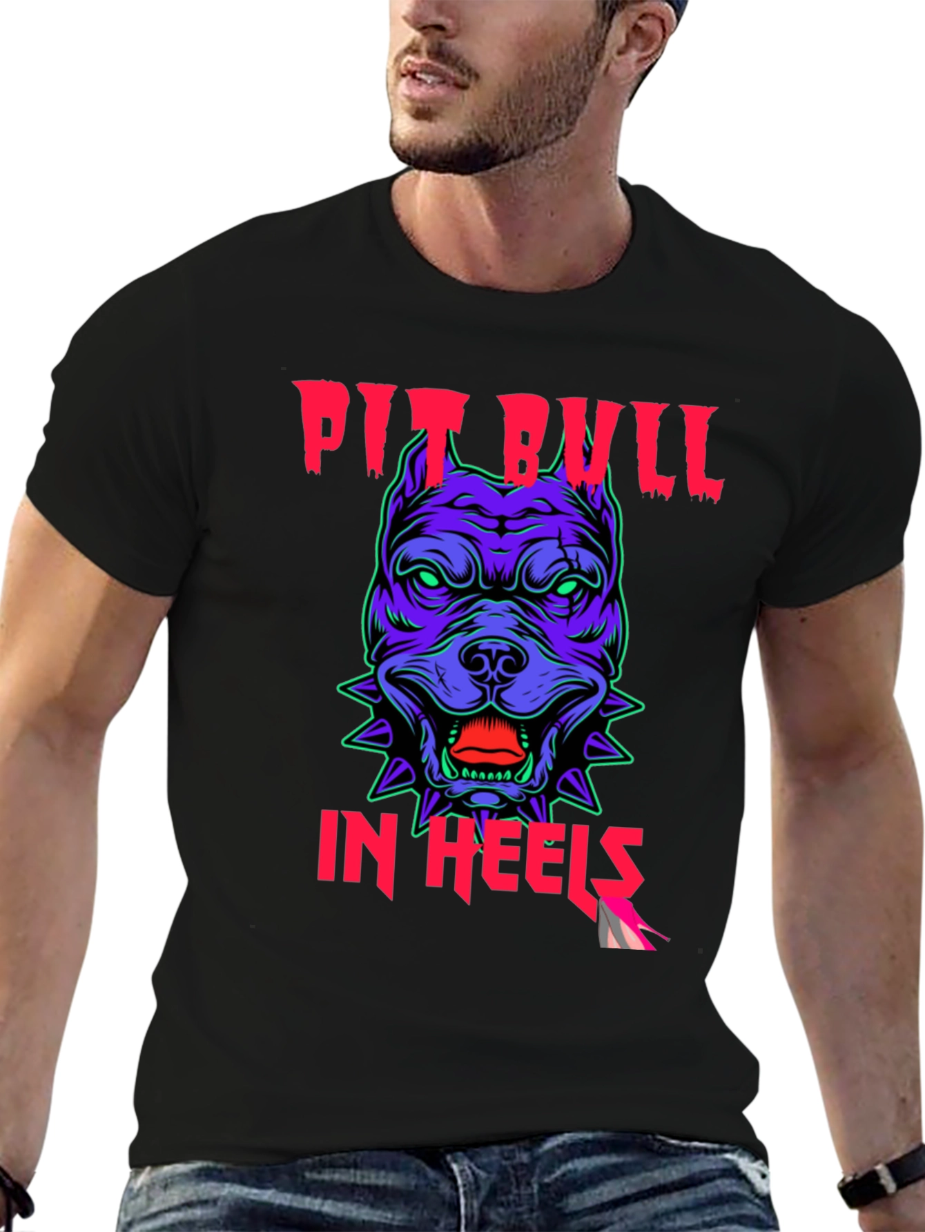Pitbull in Heels Graphic Tee