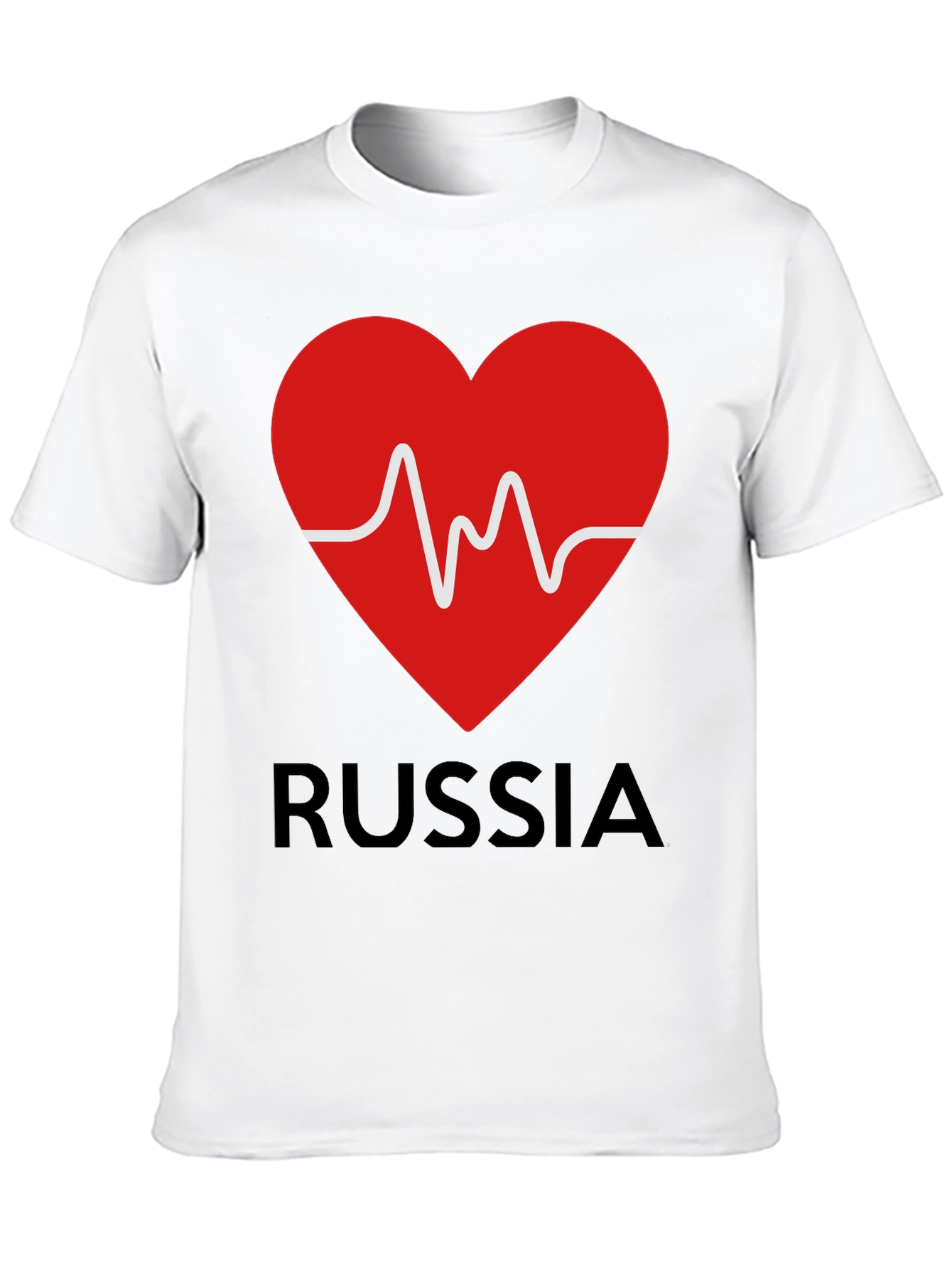 Russia Heartbeat T-Shirt - Stylish Graphic Tee
