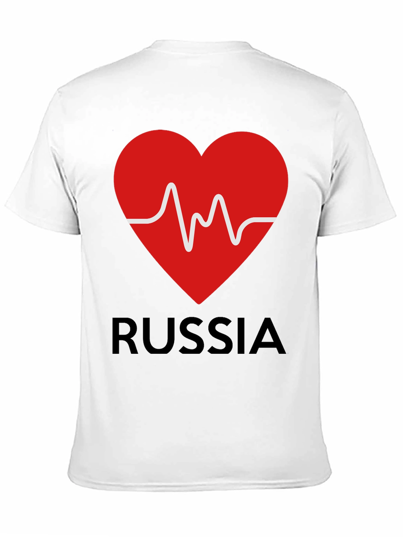 Russia Heartbeat T-Shirt - Stylish Graphic Tee