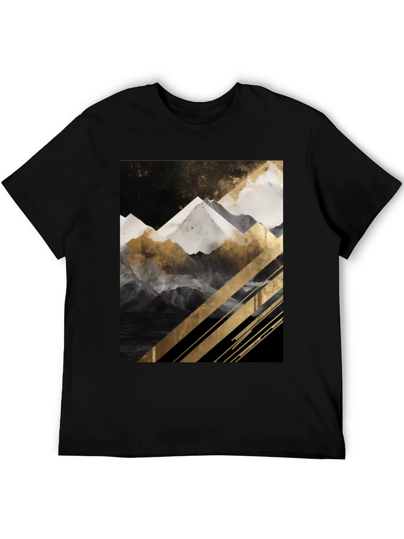 Mountain Graphic Tee - Modern Art T-Shirt