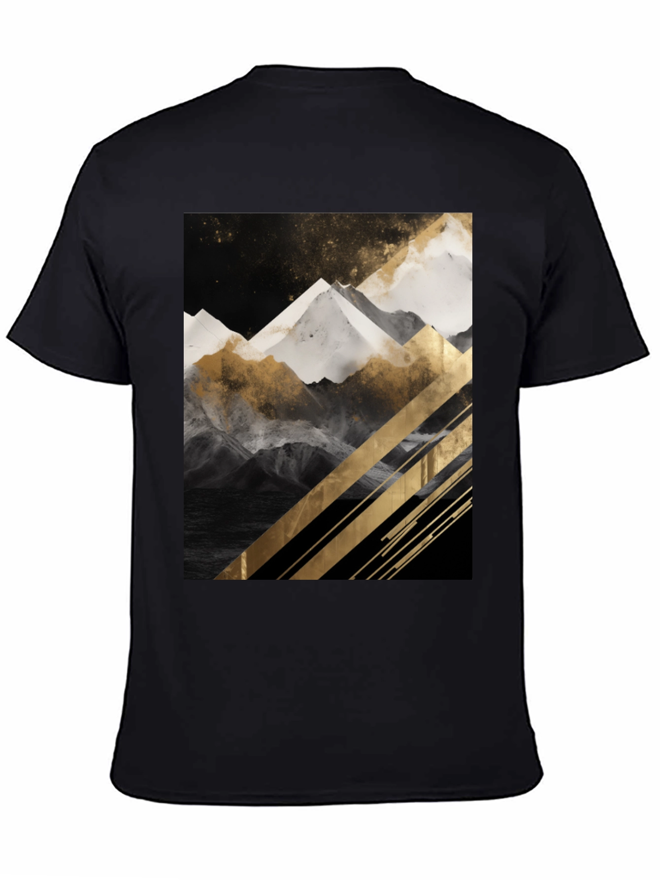 Mountain Graphic Tee - Modern Art T-Shirt