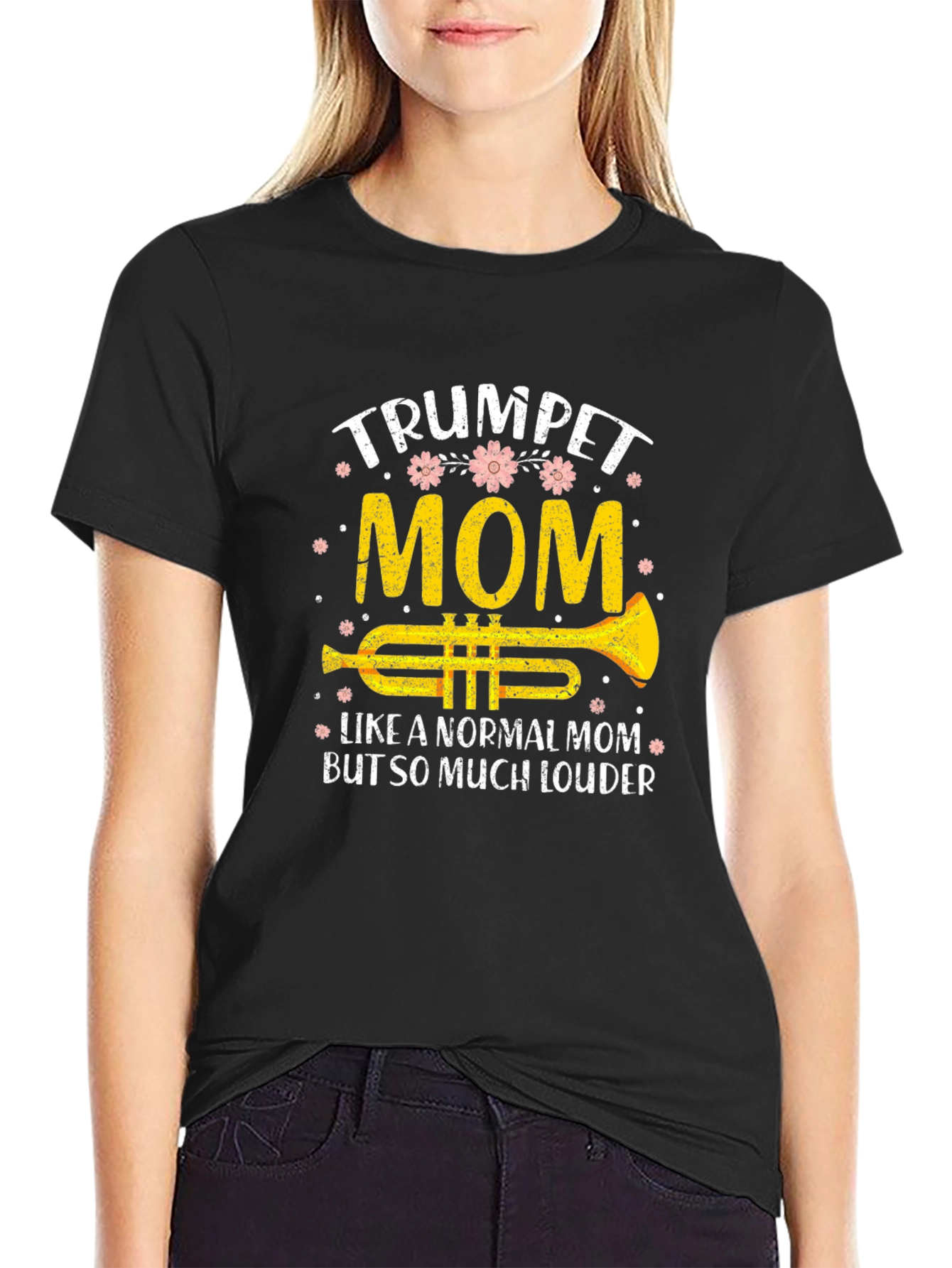 Trumpet Mom T-Shirt Musician Gift