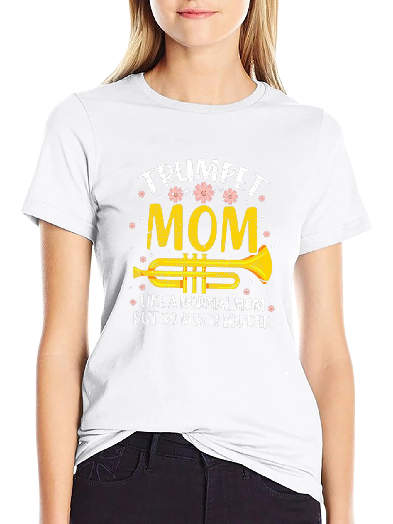 Trumpet Mom T-Shirt Musician Gift