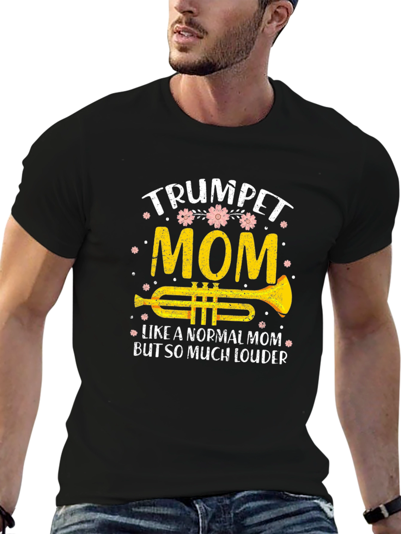Trumpet Mom T-Shirt Musician Gift