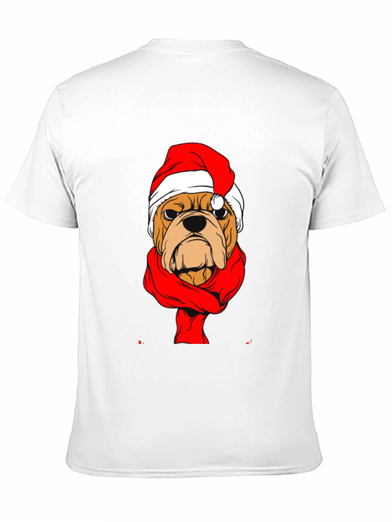 Christmas Bulldog Graphic Tee