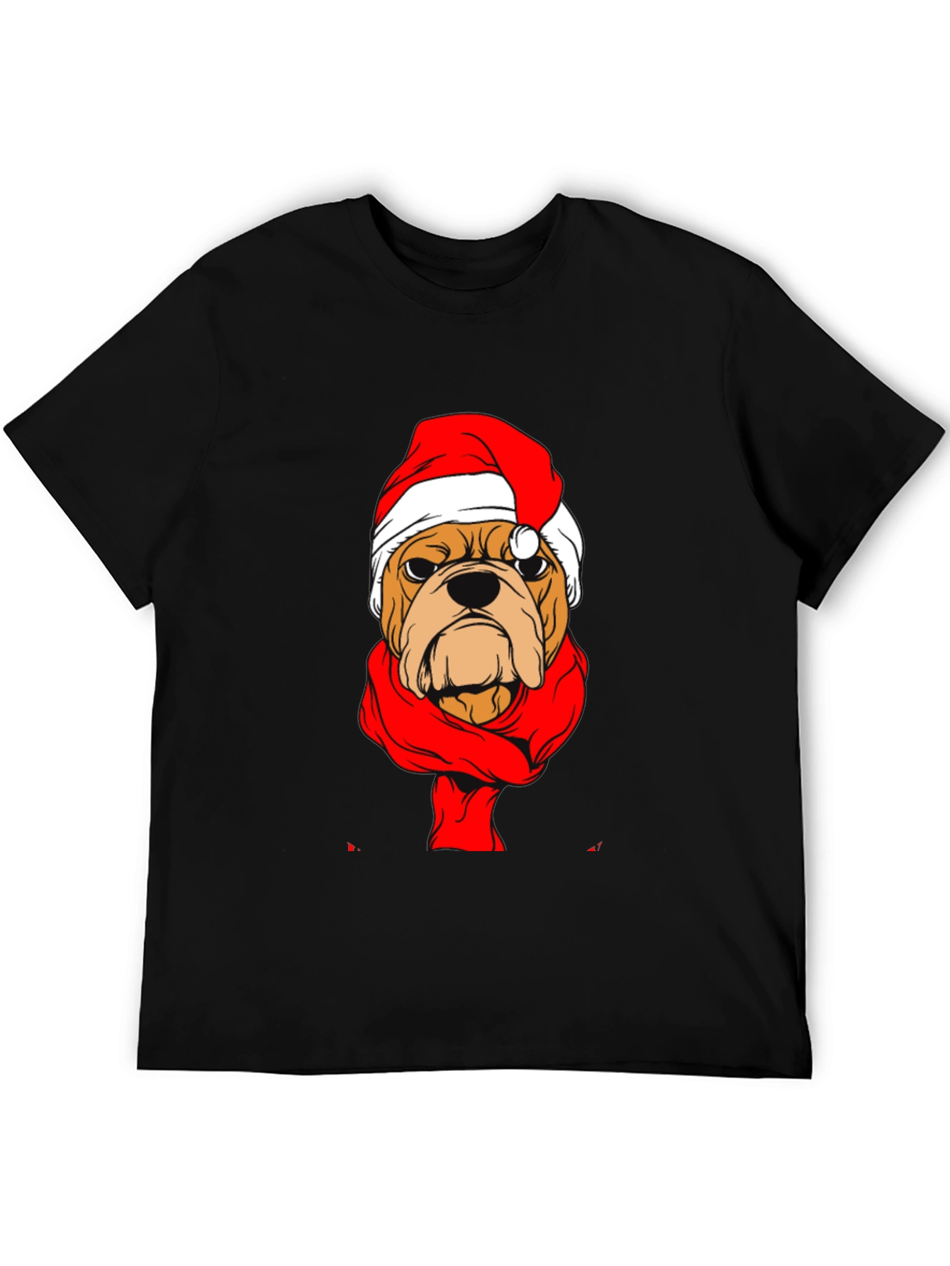 Christmas Bulldog Graphic Tee