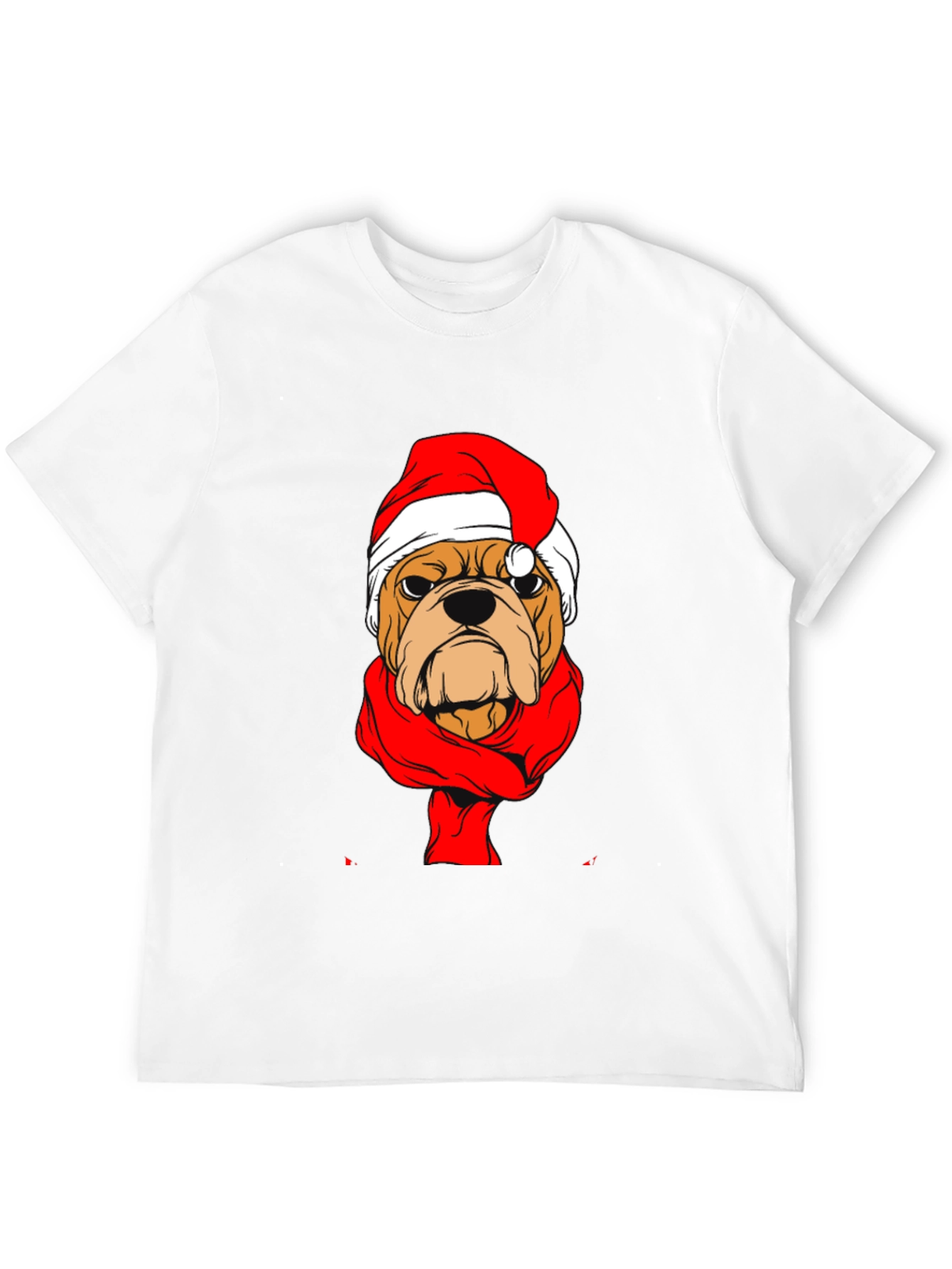 Christmas Bulldog Graphic Tee