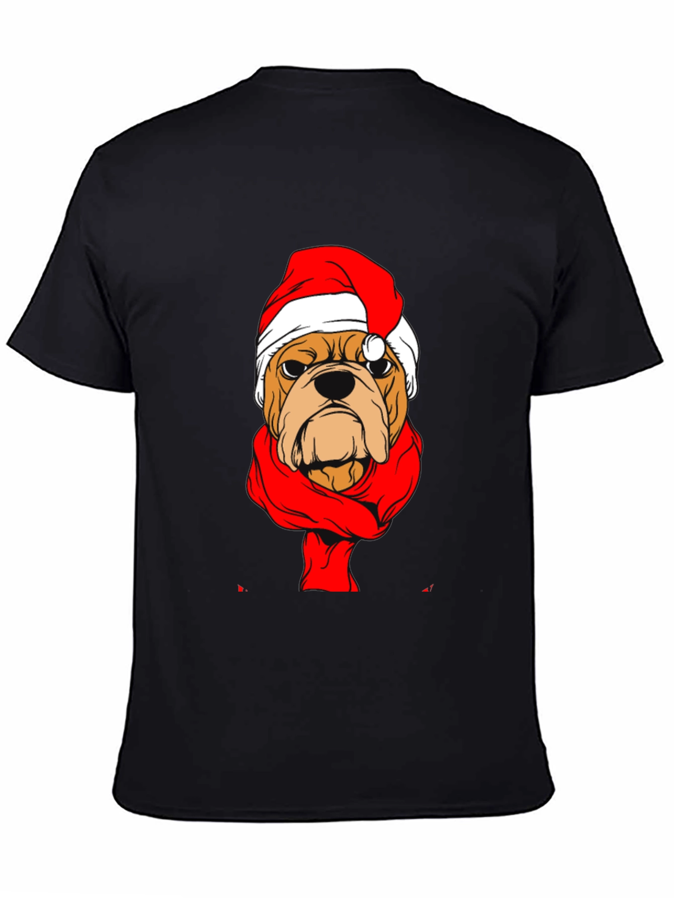 Christmas Bulldog Graphic Tee