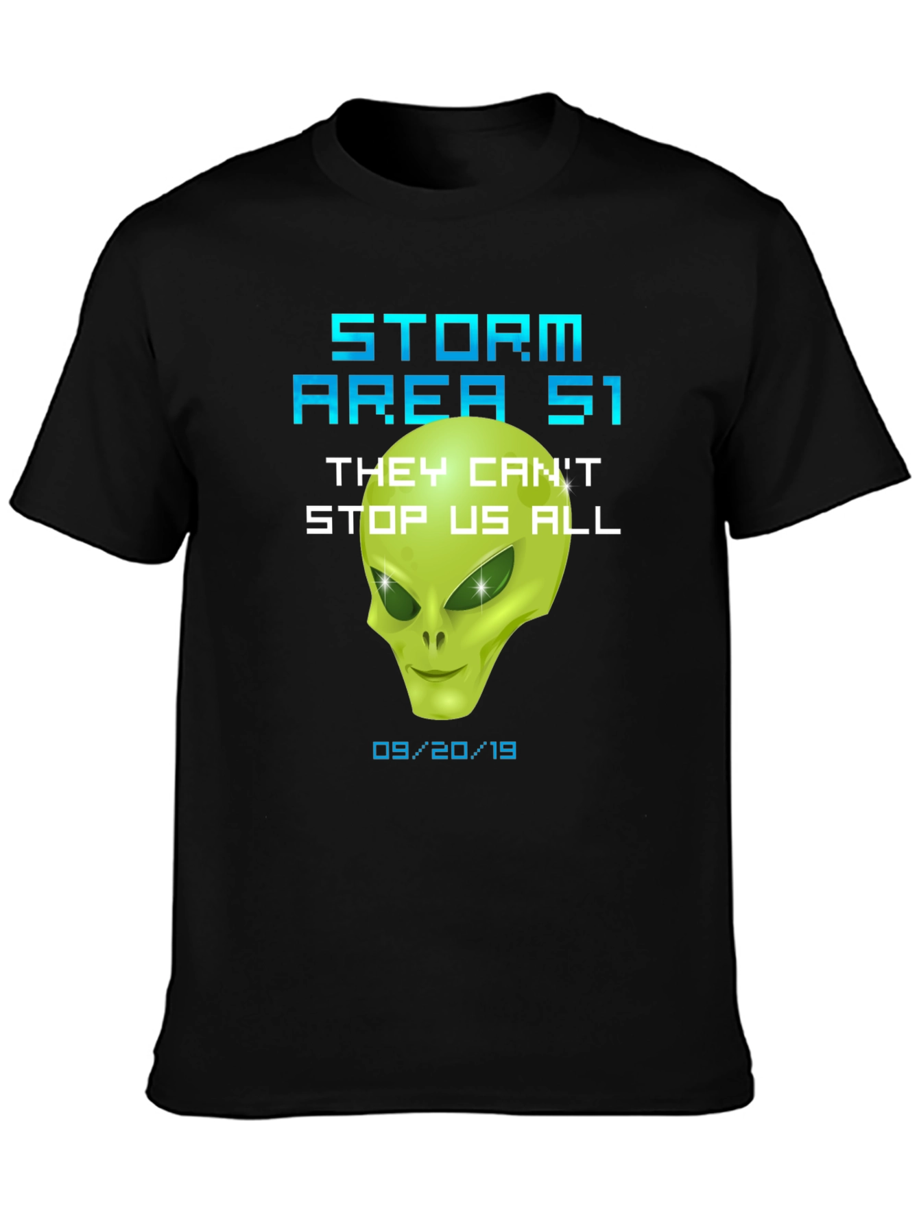 Storm Area 51 Alien Graphic T-Shirt Conspiracy Tee