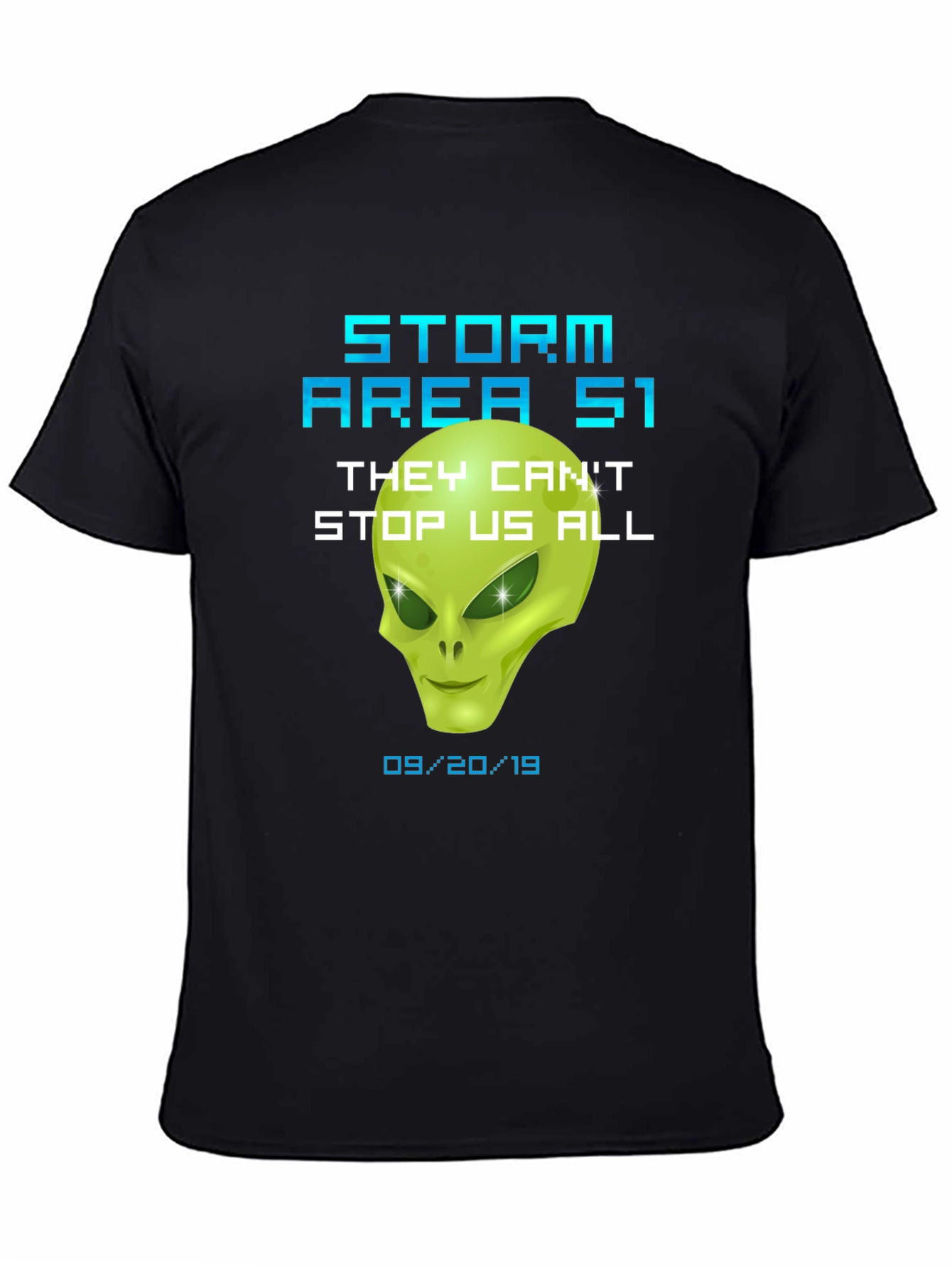 Storm Area 51 Alien Graphic T-Shirt Conspiracy Tee