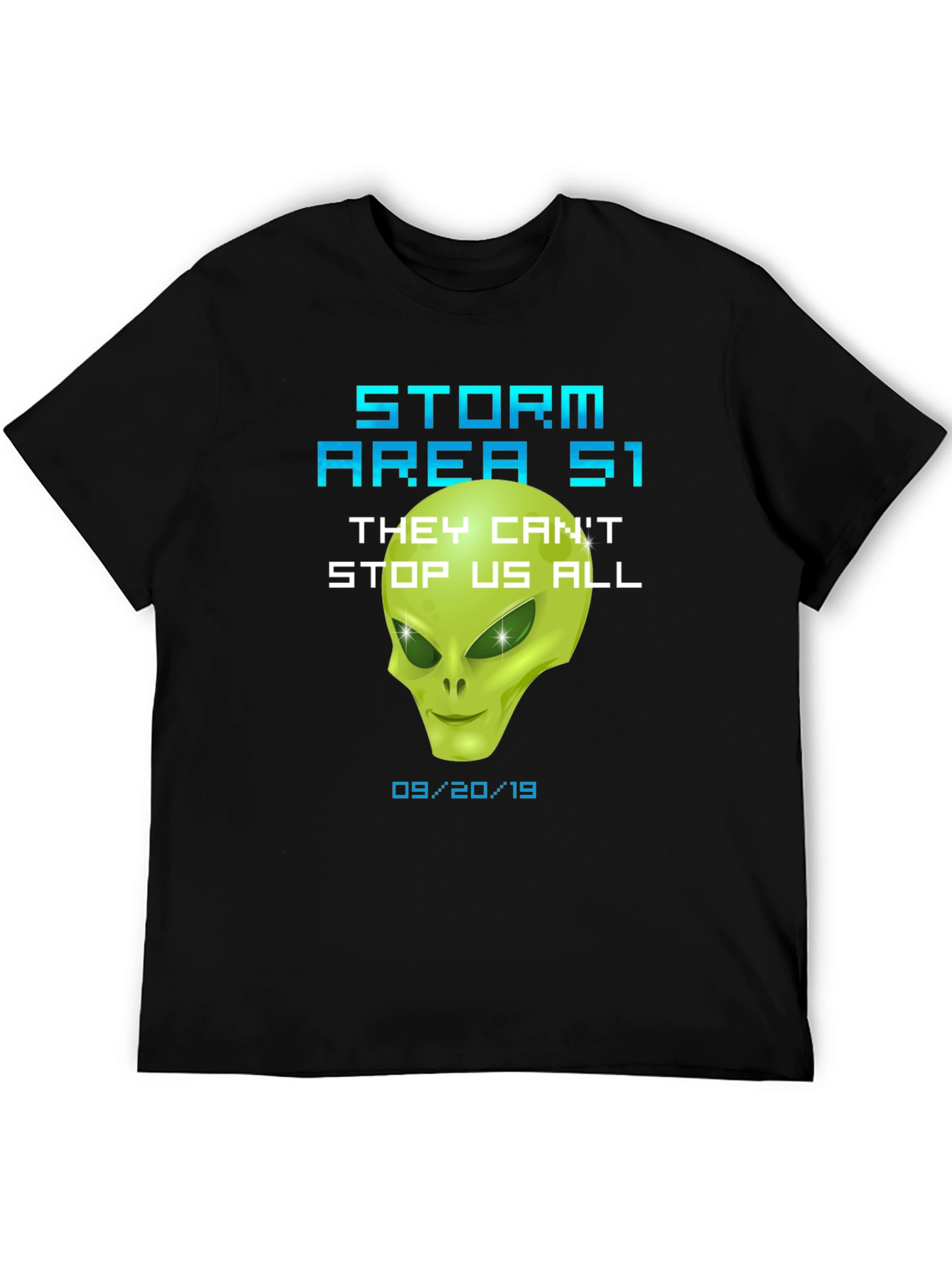 Storm Area 51 Alien Graphic T-Shirt Conspiracy Tee