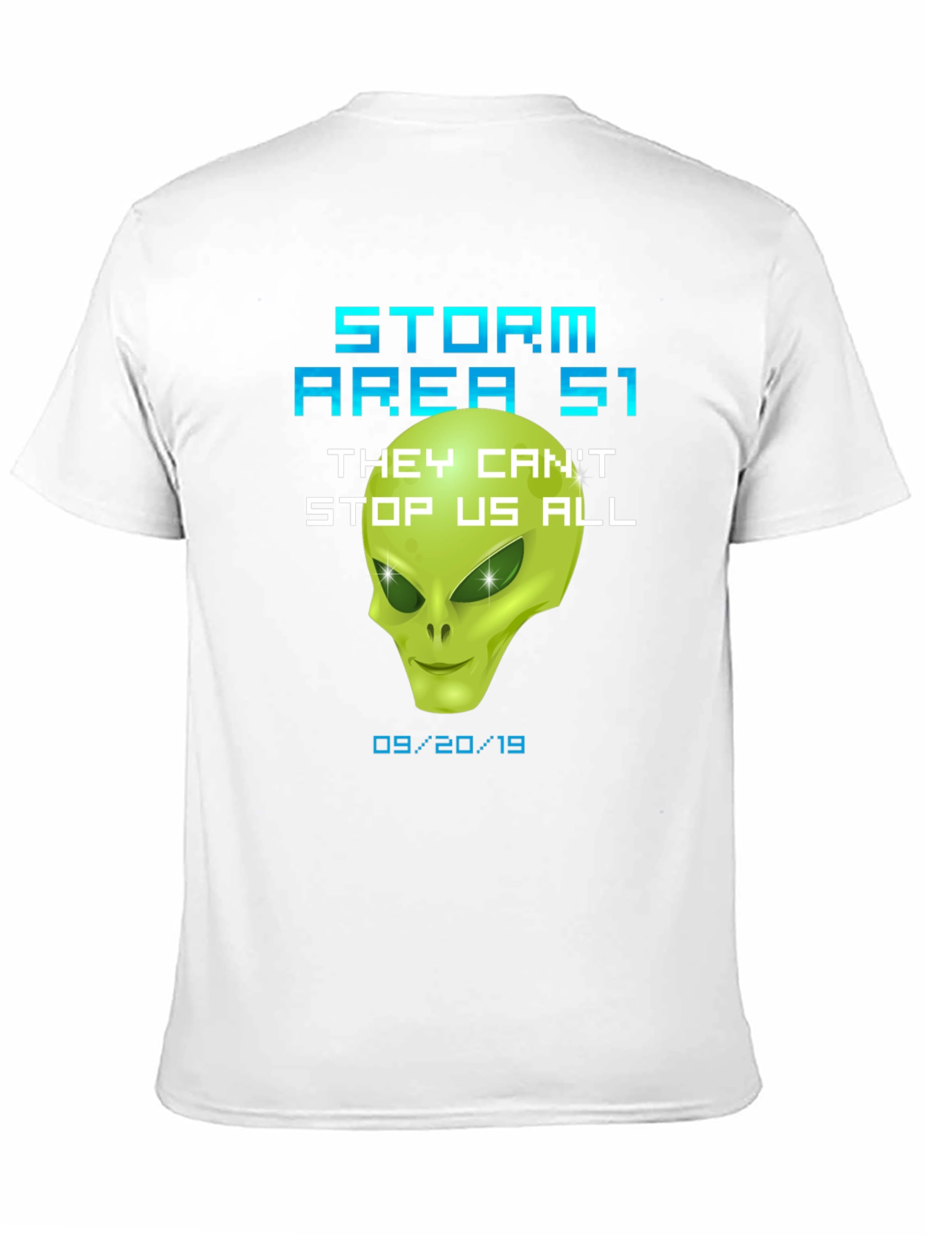 Storm Area 51 Alien Graphic T-Shirt Conspiracy Tee