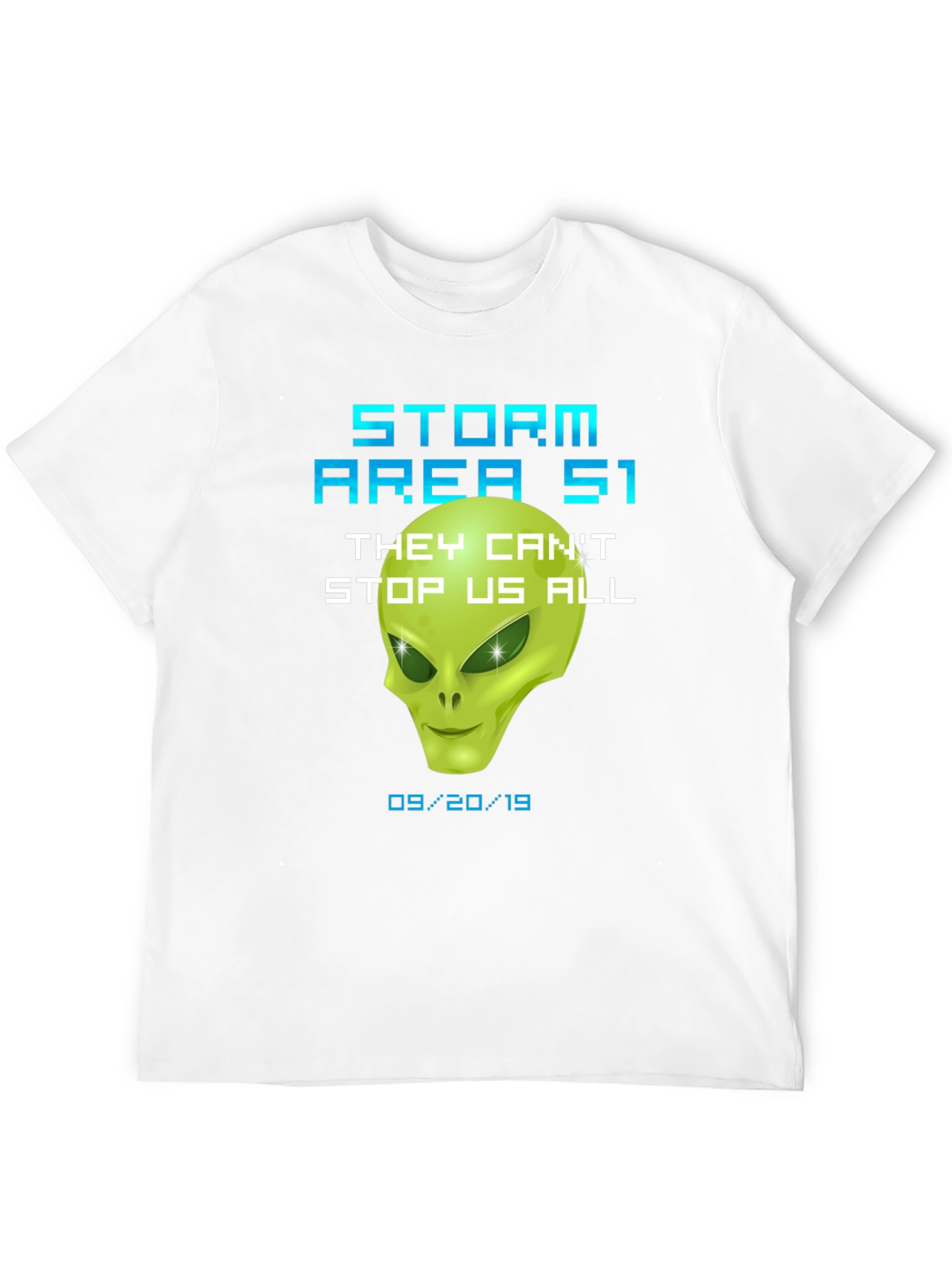 Storm Area 51 Alien Graphic T-Shirt Conspiracy Tee