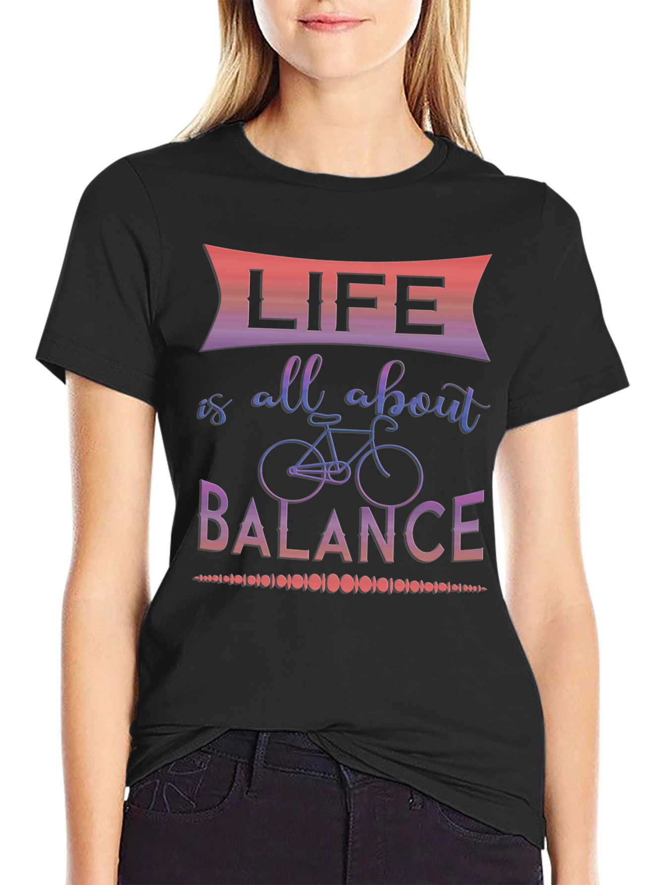 Life is all about balance graphic tee