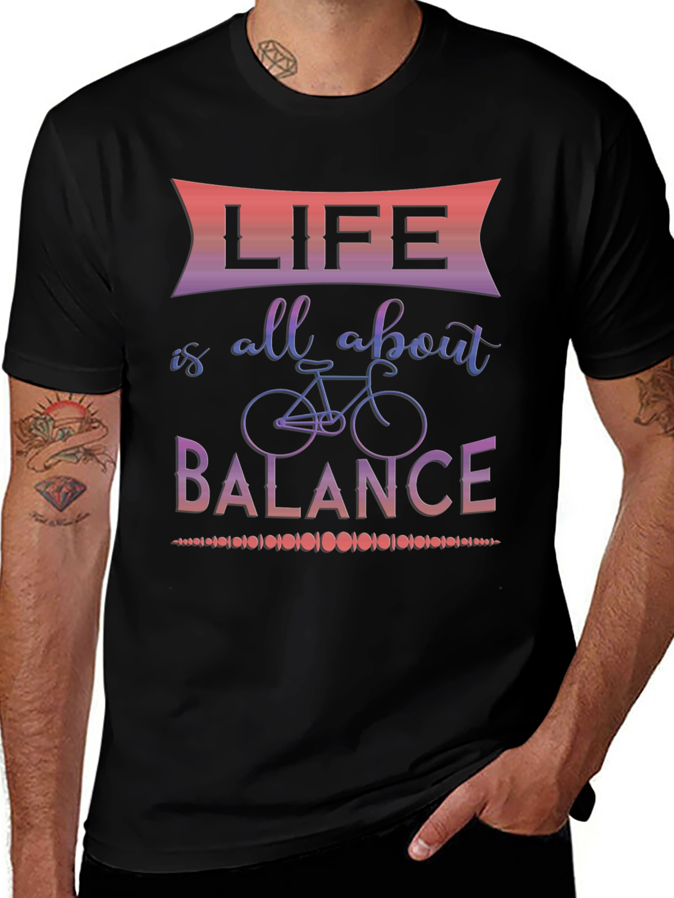 Life is all about balance graphic tee