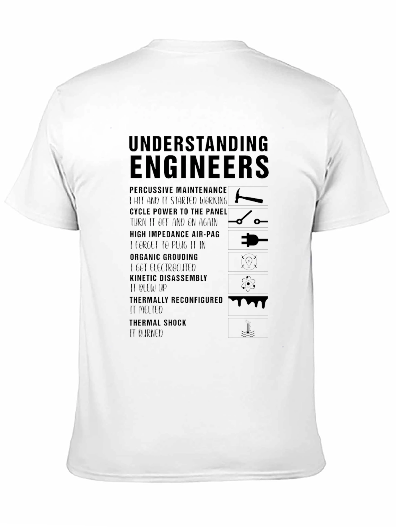 Understanding Engineers Black Graphic Tee