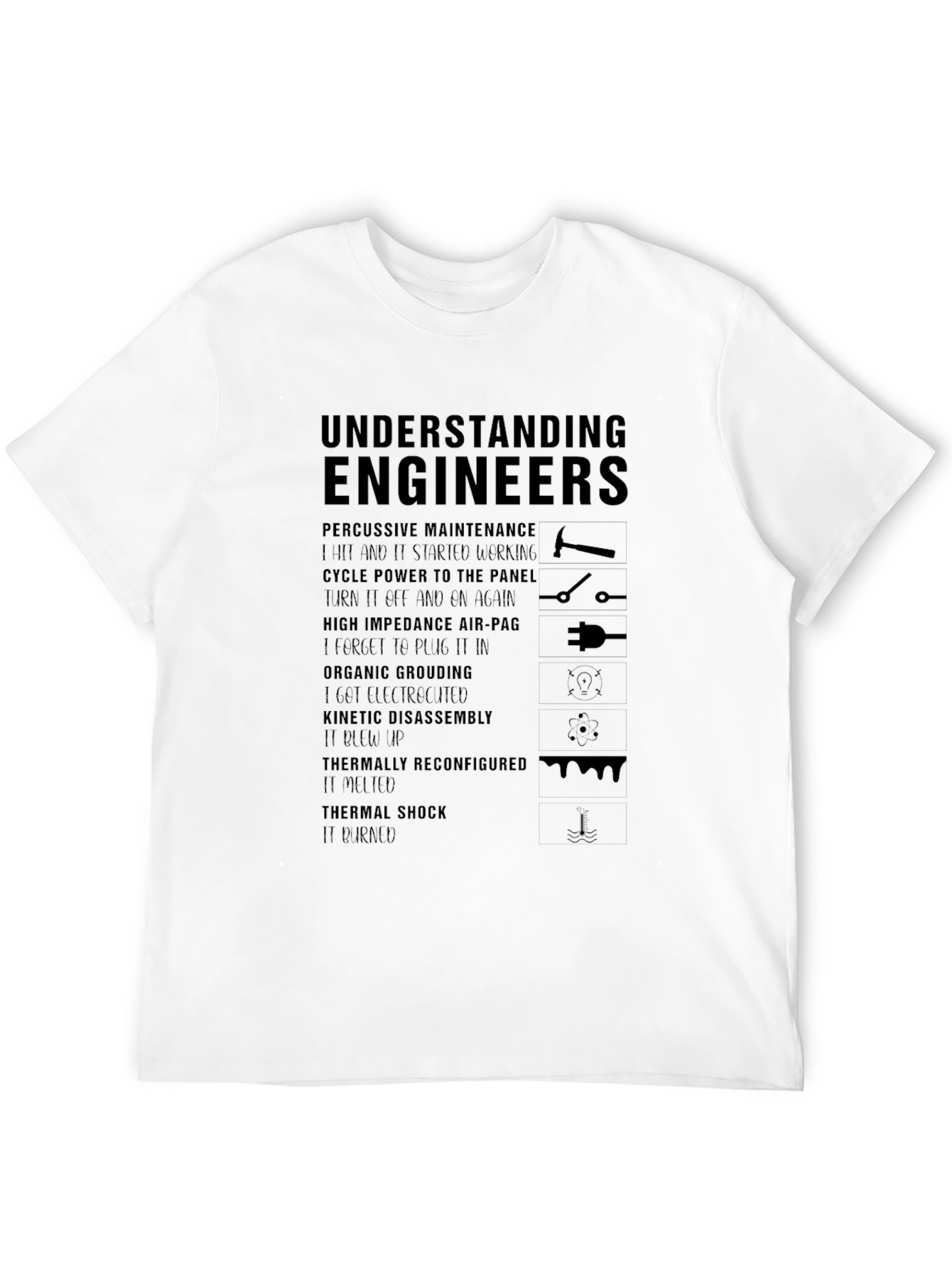 Understanding Engineers Black Graphic Tee