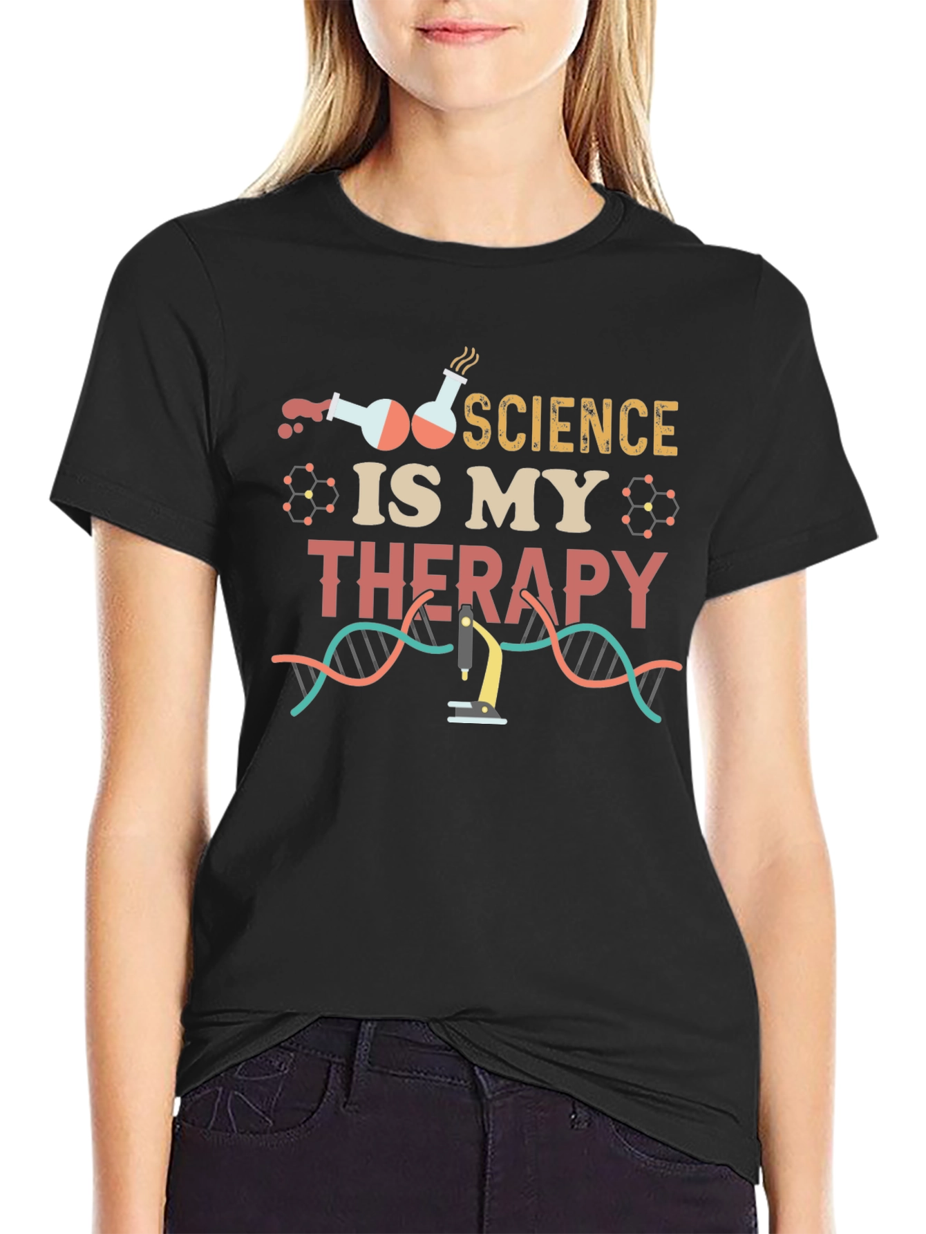 Science Is My Therapy T-Shirt - Scientist Gift