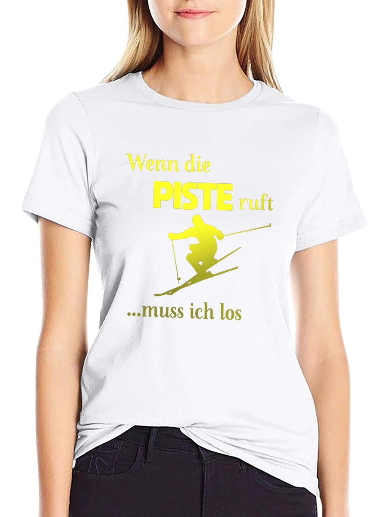 Wenn Die Piste Ruft Skiing T-Shirt