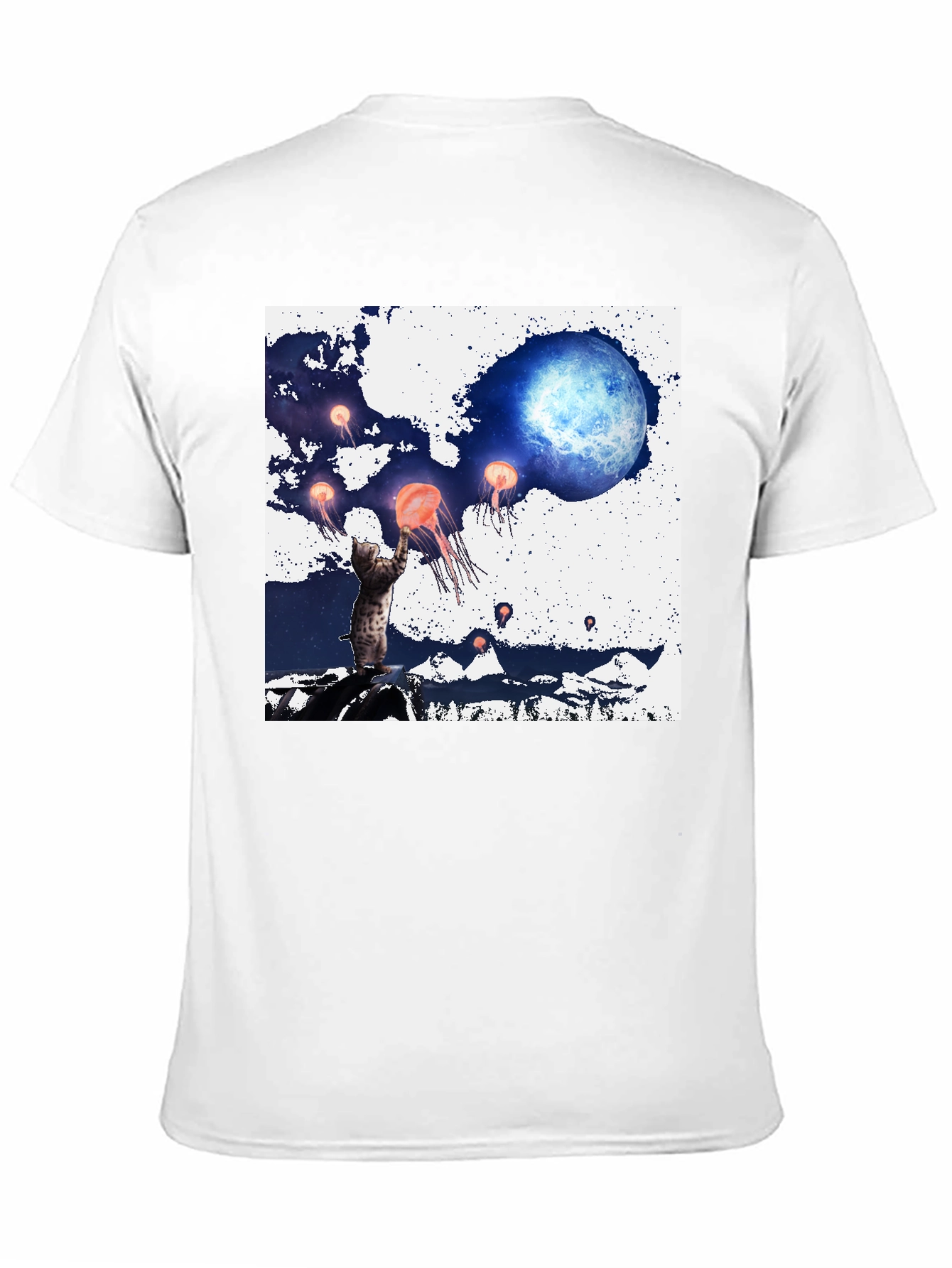 Cat Moon Jellyfish T-Shirt