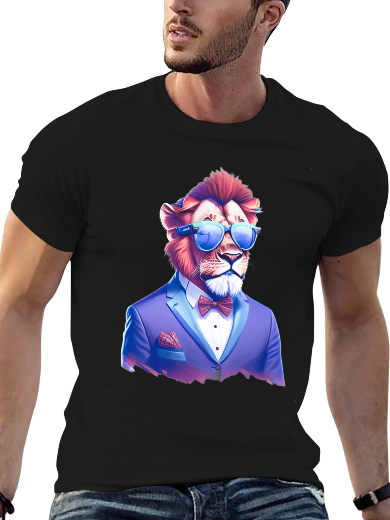 Lion Suit T-Shirt - Cool Graphic Tee