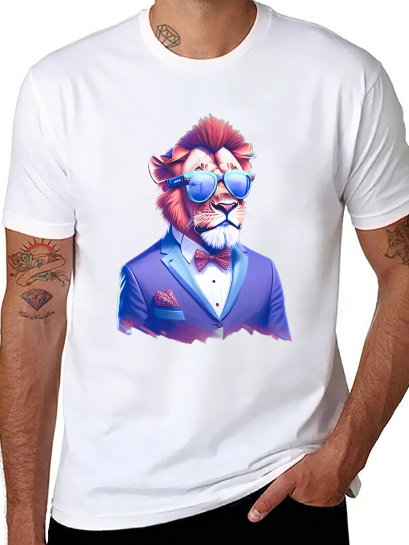 Lion Suit T-Shirt - Cool Graphic Tee