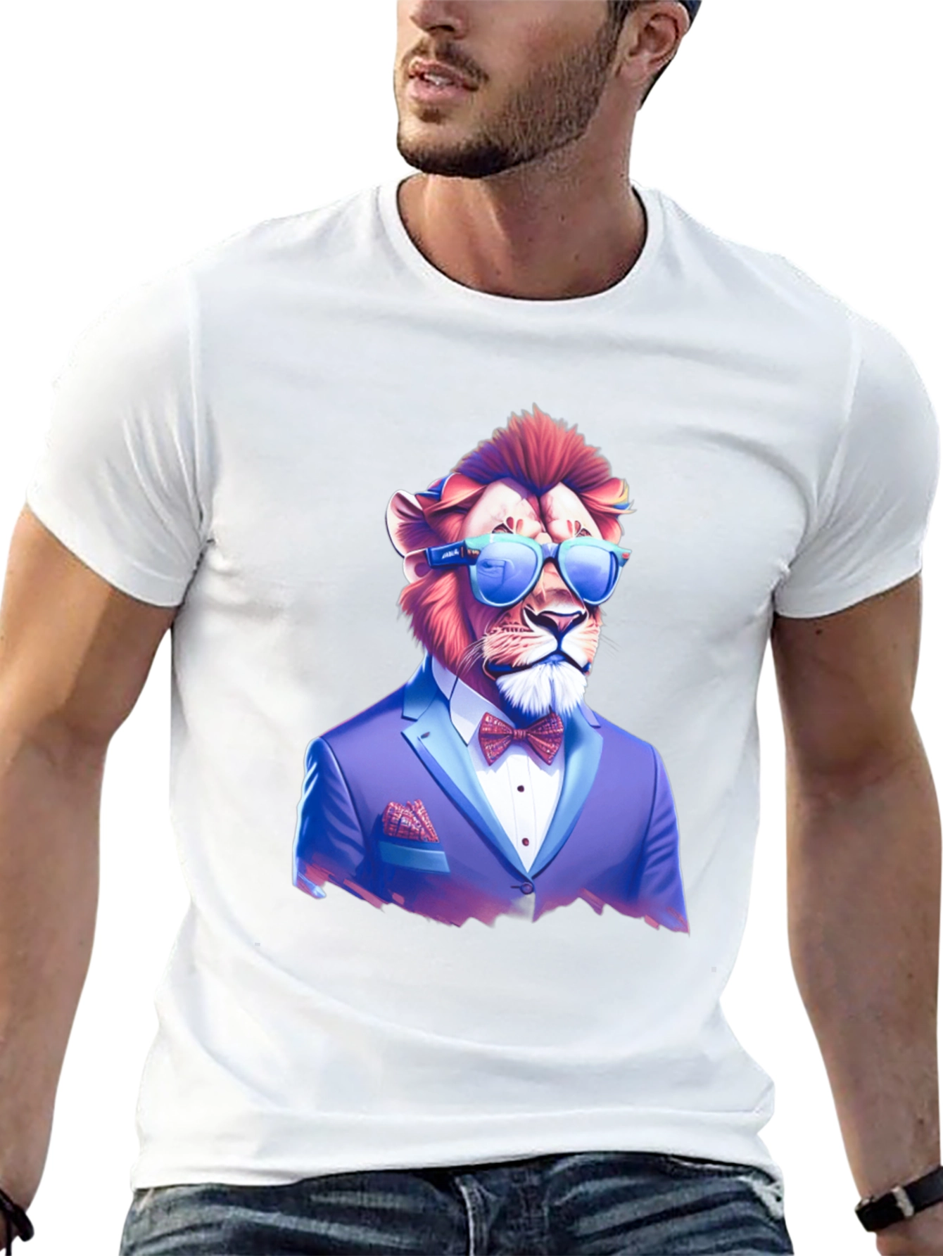 Lion Suit T-Shirt - Cool Graphic Tee