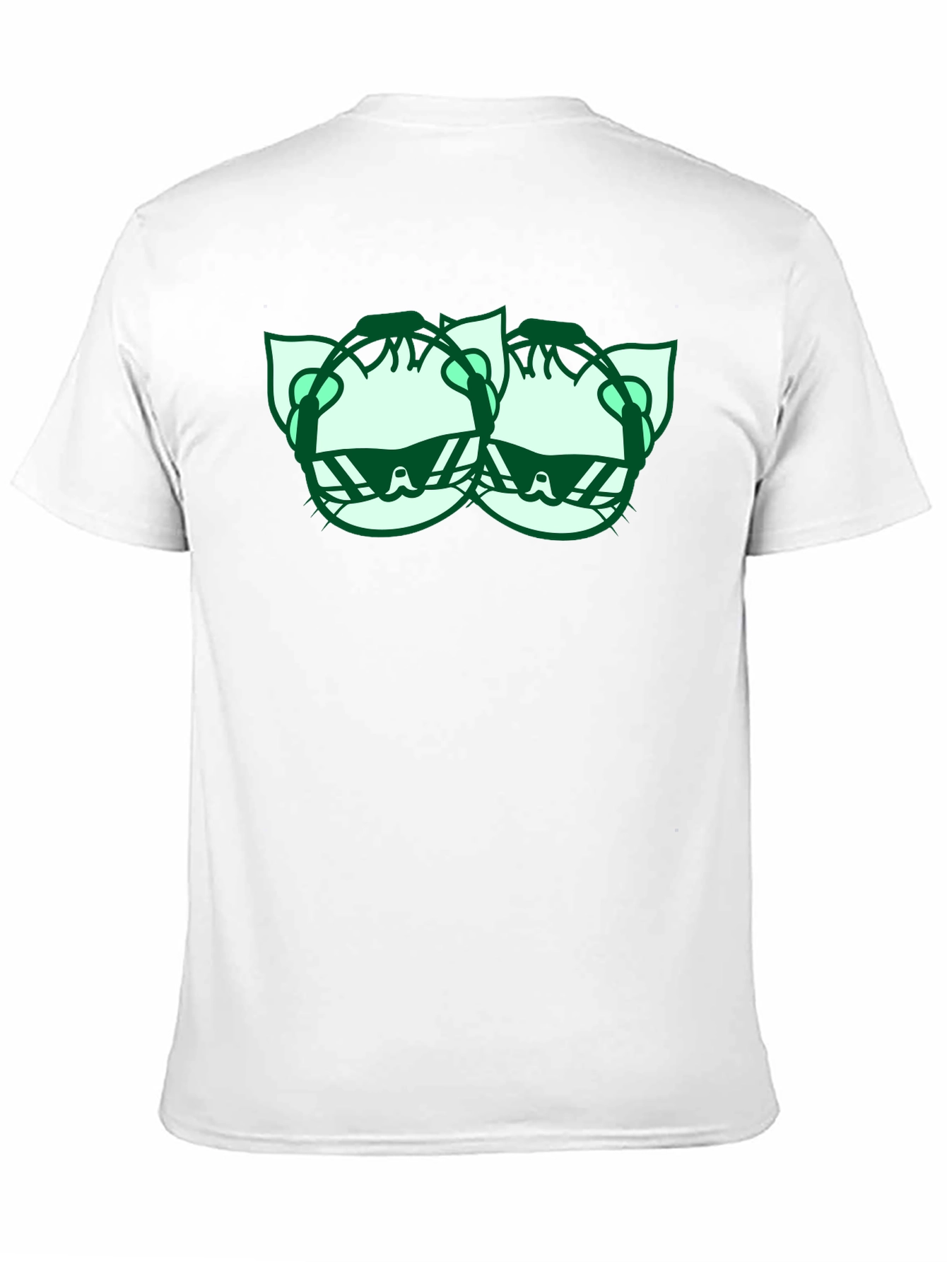 Cool Cat Graphic Tee - Black Cotton Shirt