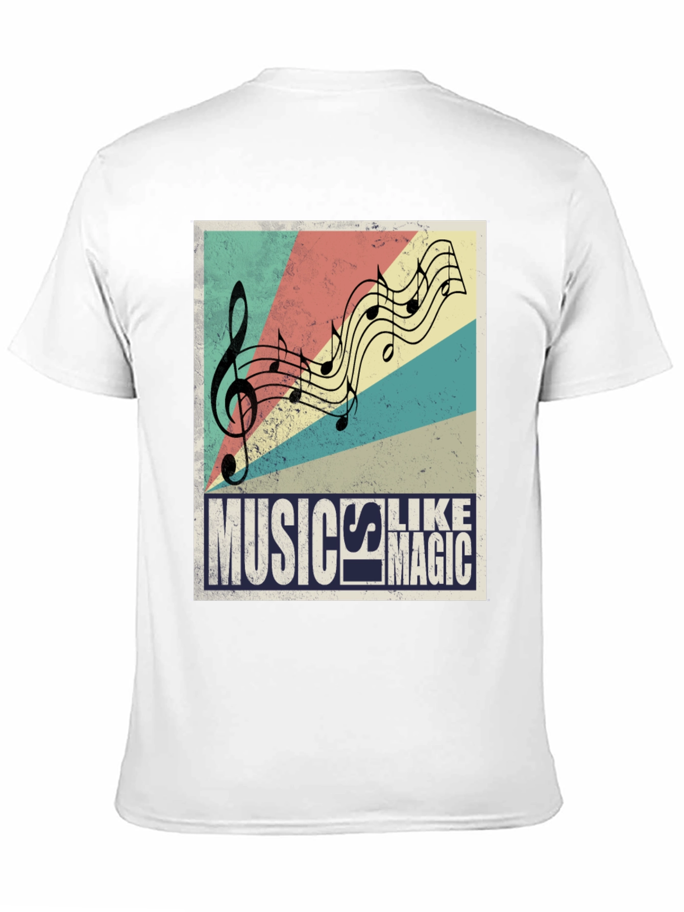 Music is Magic Black Graphic T-Shirt