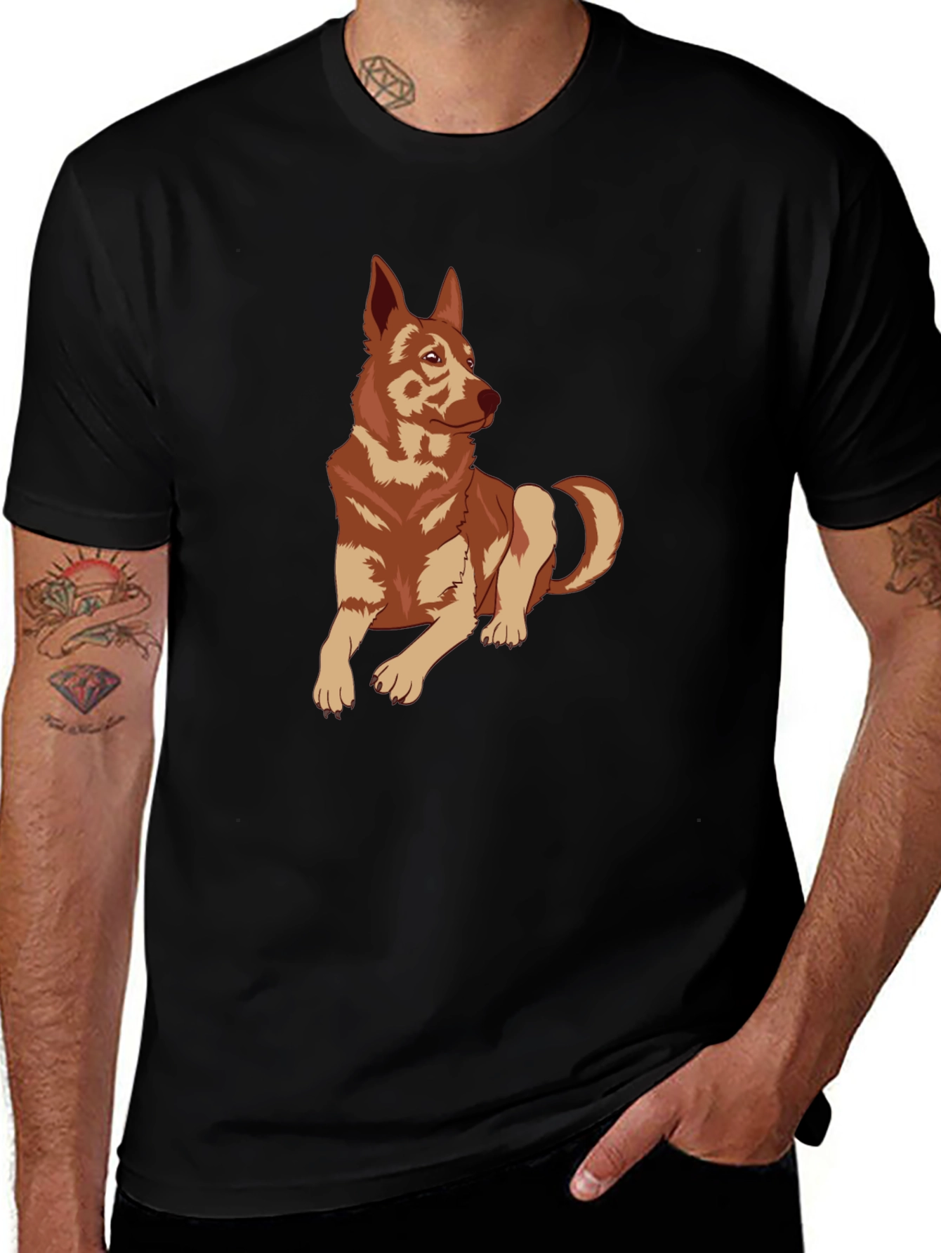 Dog Graphic Tee - Stylish Casual Wear