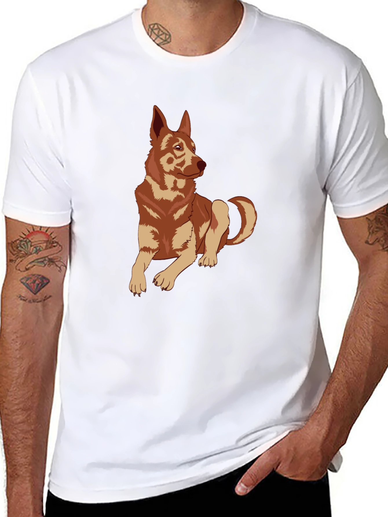 Dog Graphic Tee - Stylish Casual Wear